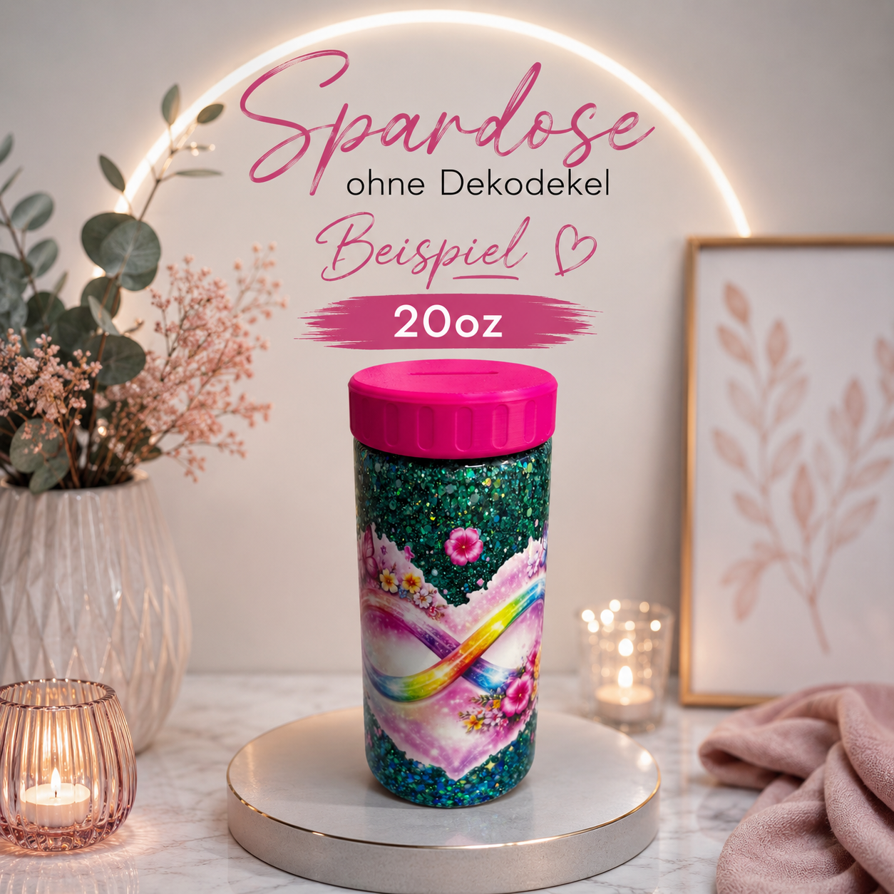 💖 Spar-Dose Deluxe – Deine ganz persönliche Wunsch-Spardose