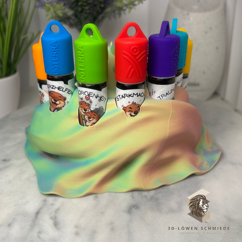 Aufsteller für ätherische Öle, doTERRA Kids Collection „Kuschel Drache“ Roll-On Halter und stilvolle Aufbewahrung