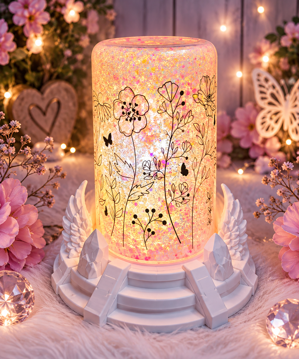 🪽✨ Lampe Deluxe mit Engelsflügeln – dein persönliches Unikat ✨🪽
