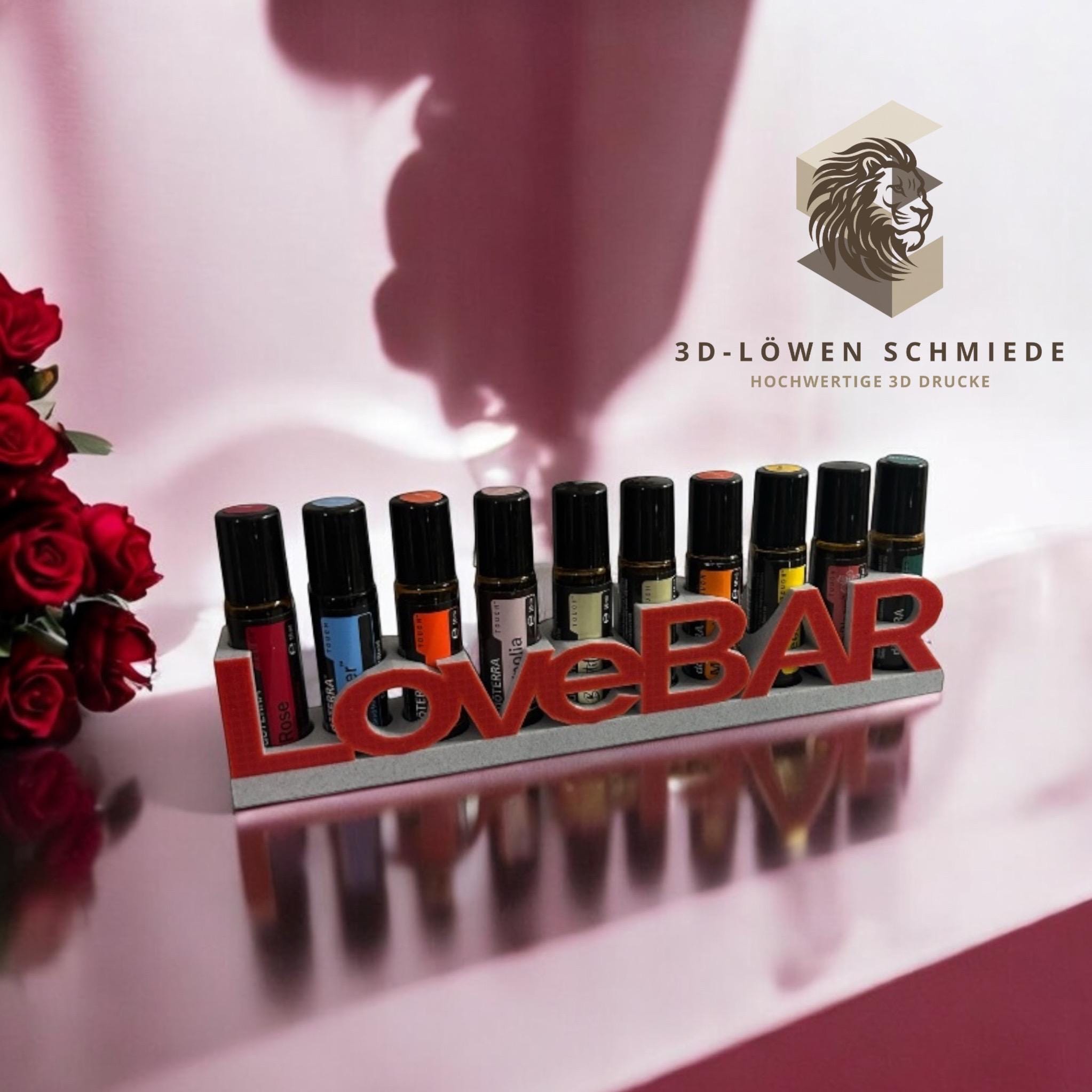 doTERRA Regal für Ätherische Öle LoveBAR Aufsteller Regal zum Anhängen oder Stehen  für Ätherisches Öl für 10ml Touch Roll-On