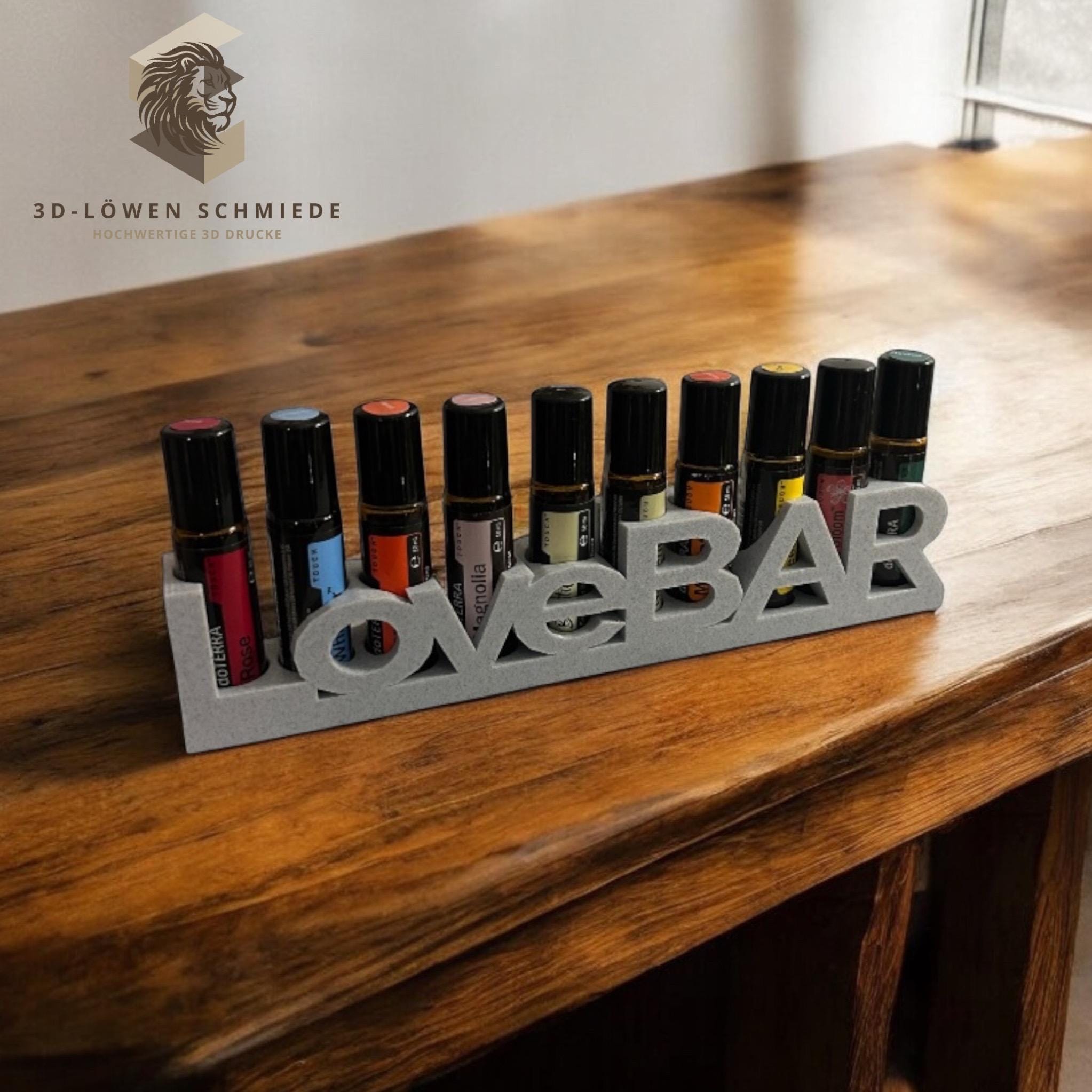 doTERRA Regal für Ätherische Öle LoveBAR Aufsteller Regal zum Anhängen oder Stehen  für Ätherisches Öl für 10ml Touch Roll-On