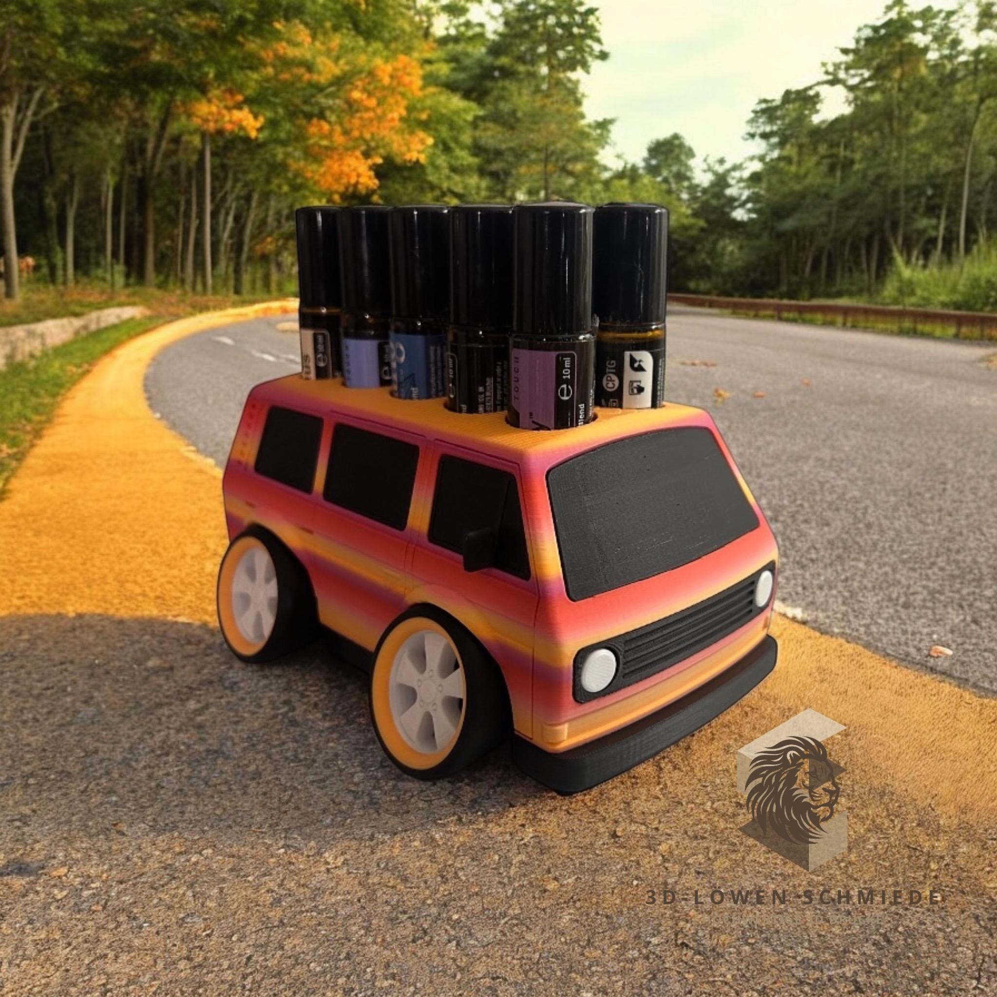 doTERRA Auto-Design trifft auf Ätherische Öle für 10x 10 ml Roll-Ons AromaBully - Aufbewahrung - Geschenk - andere Farb Wünsche anstechen