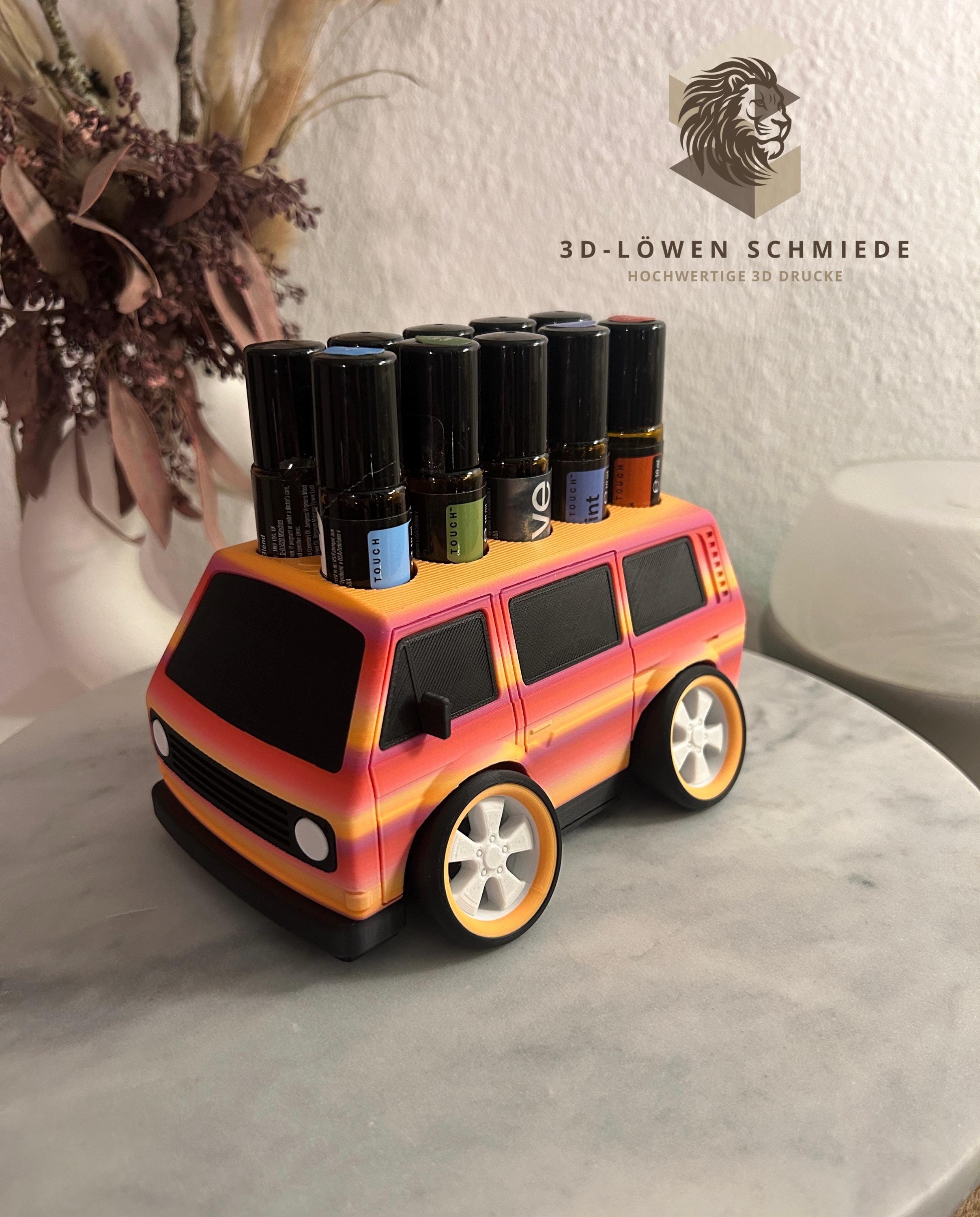 doTERRA Auto-Design trifft auf Ätherische Öle für 10x 10 ml Roll-Ons AromaBully - Aufbewahrung - Geschenk - andere Farb Wünsche anstechen