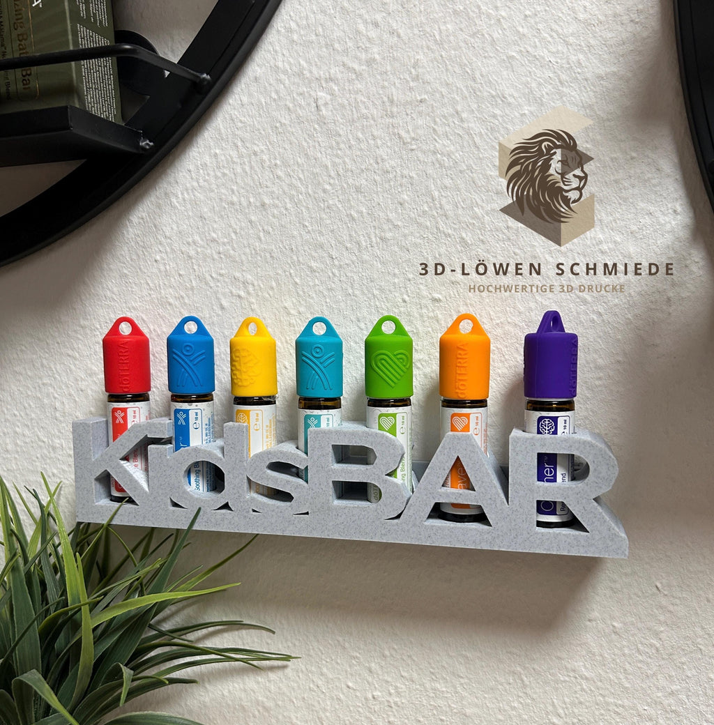 doTERRA KidsBar Aufsteller Regal zum Anhängen oder Stellen für Ätherisches Öle 7 Fächer für 10ml Roll-On‘s Touchs