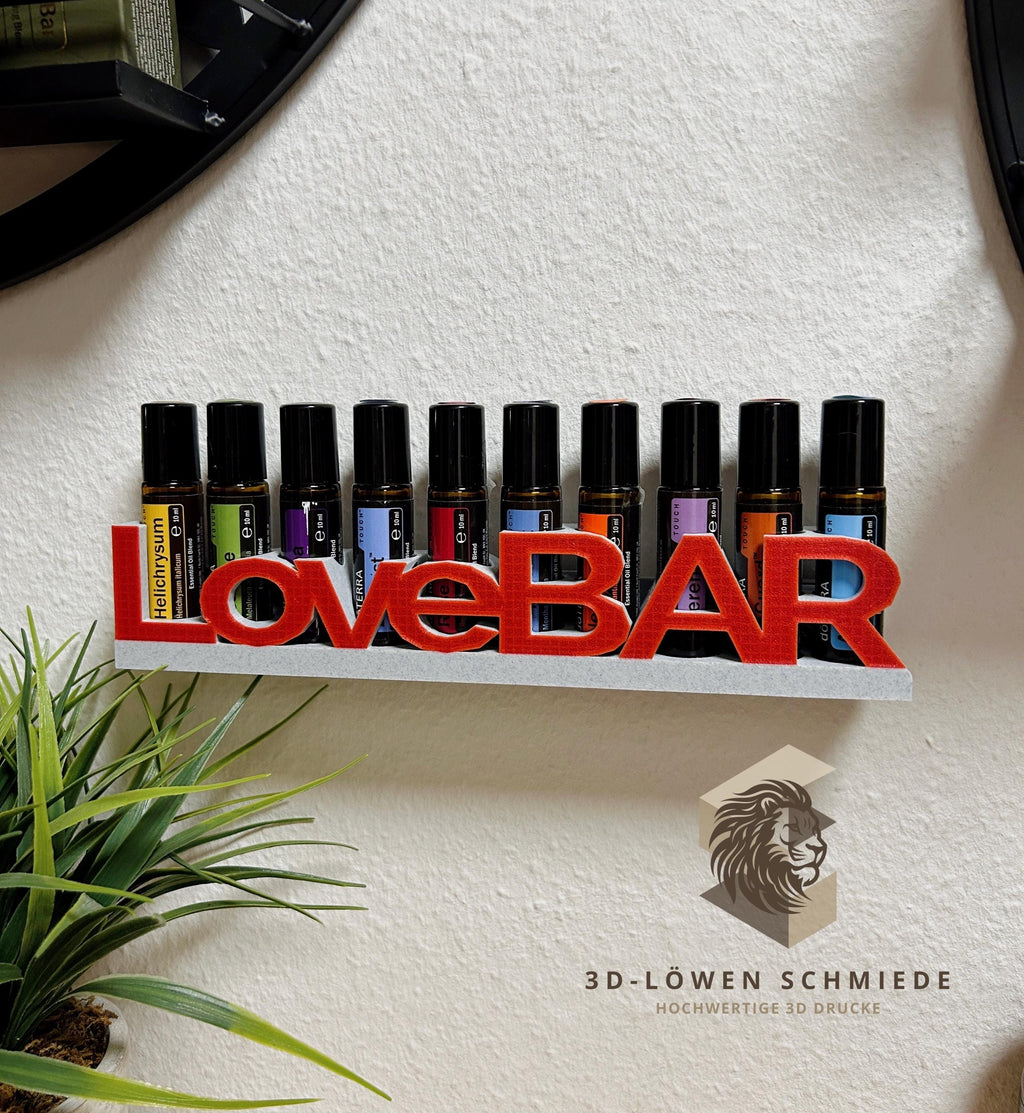 doTERRA Regal für Ätherische Öle LoveBAR Aufsteller Regal zum Anhängen oder Stehen  für Ätherisches Öl für 10ml Touch Roll-On