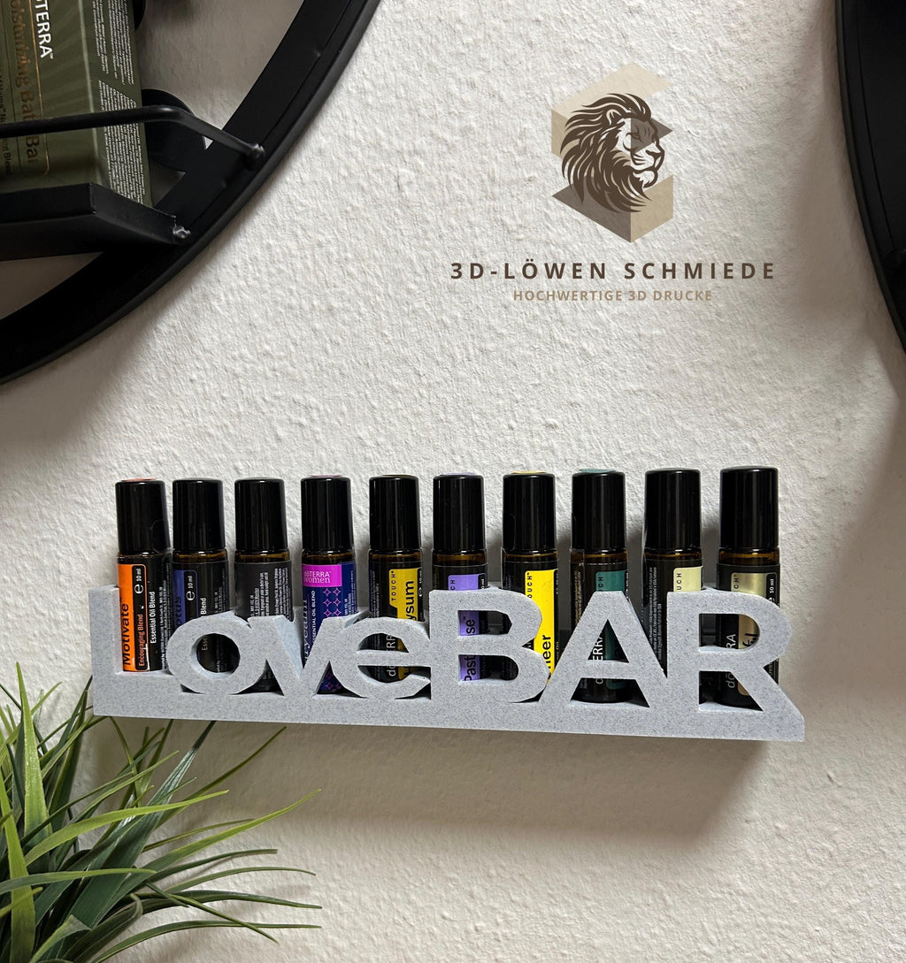 doTERRA Regal für Ätherische Öle LoveBAR Aufsteller Regal zum Anhängen oder Stehen  für Ätherisches Öl für 10ml Touch Roll-On