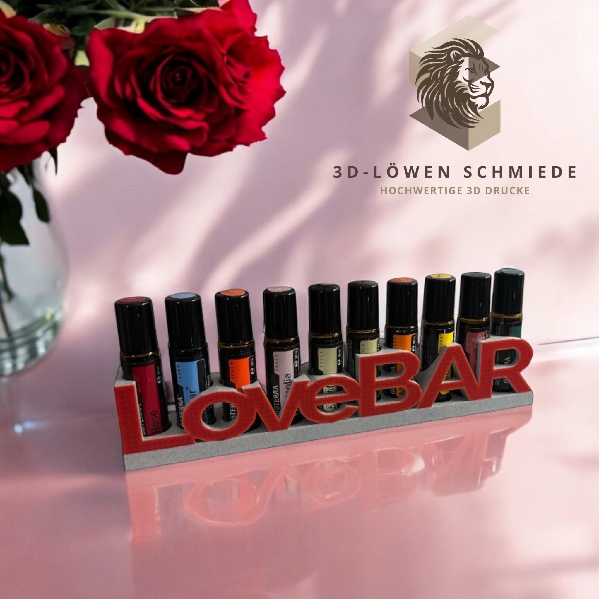 doTERRA Regal für Ätherische Öle LoveBAR Aufsteller Regal zum Anhängen oder Stehen  für Ätherisches Öl für 10ml Touch Roll-On