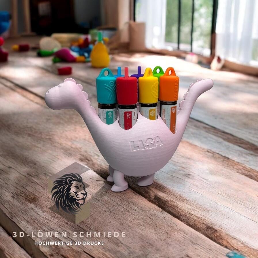 doTERRA Kids Collection Aufsteller für Ätherische Öle - Personalisiert mit ihrem Wunsch Namen für 7x 10ml Roll-Ons