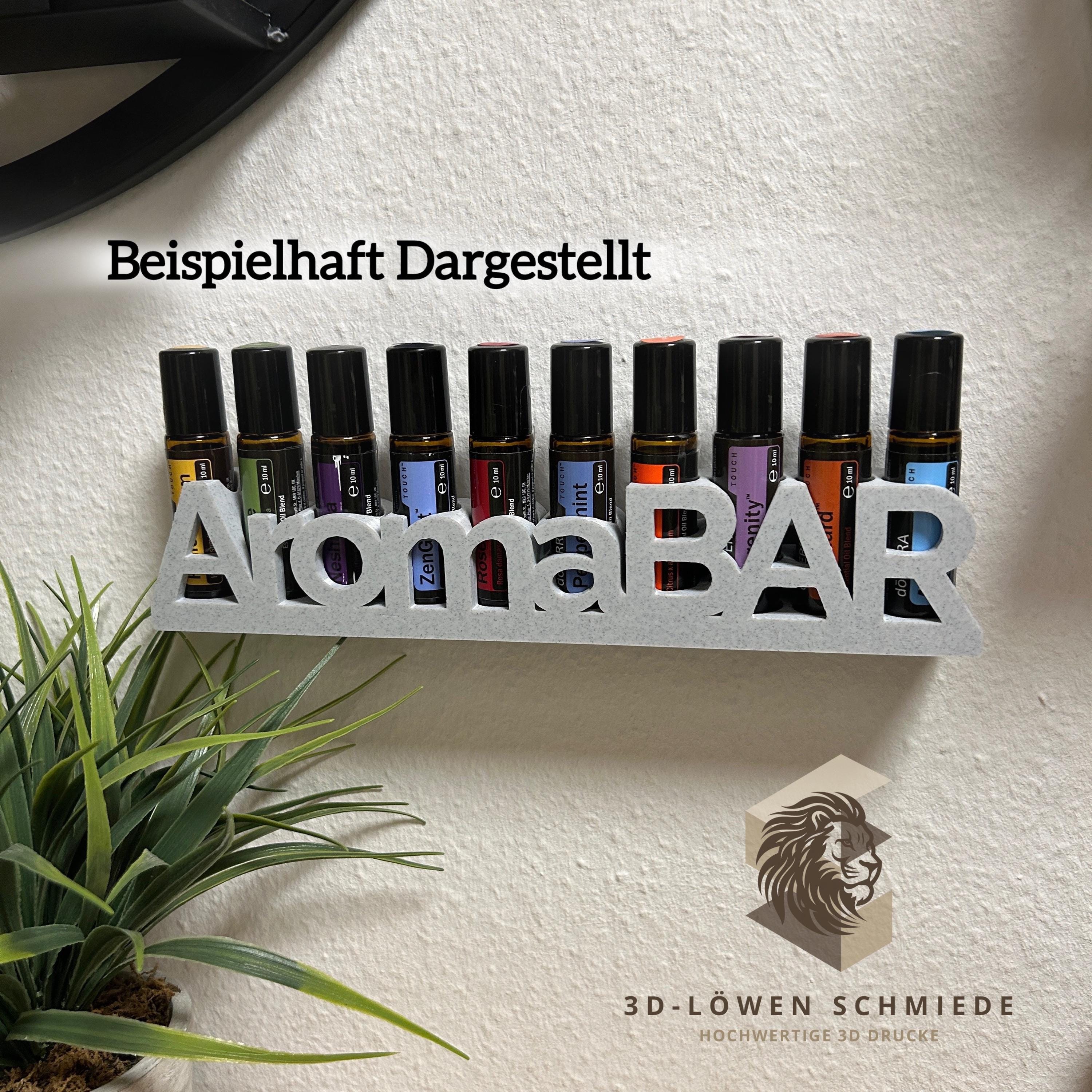 doTERRA Aufsteller AromaBAR für Ätherische Öle Aufsteller oder Regal zum Anhängen Platz für 10x 10ml Touch Roll On, Stilvolle Geschenkidee