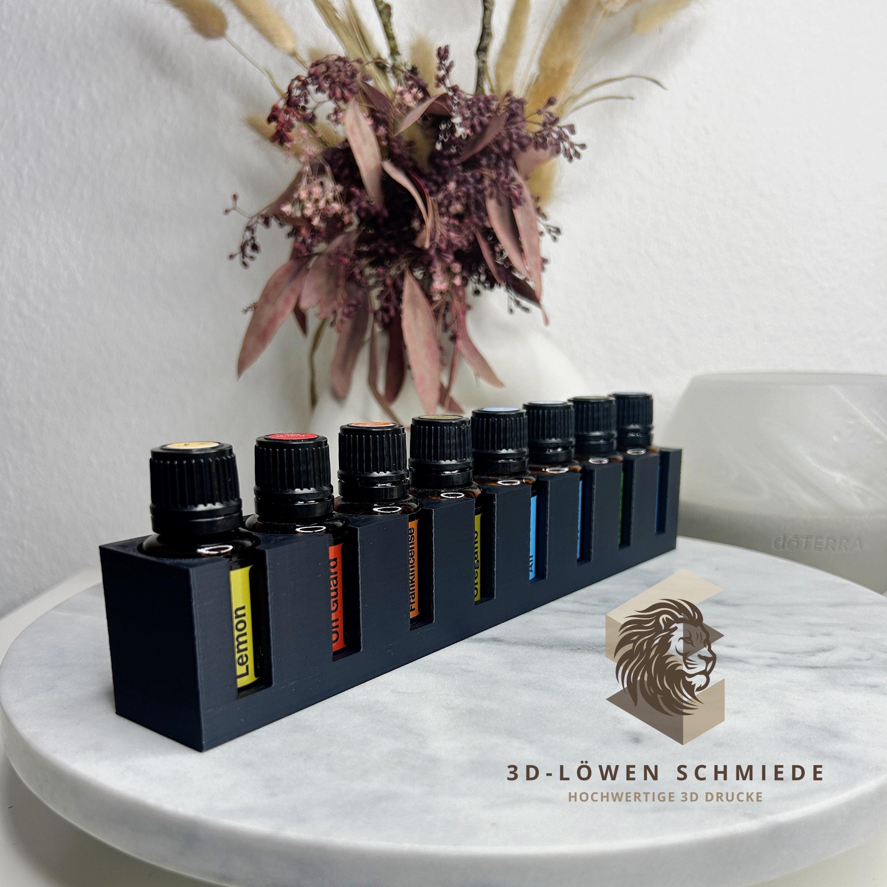 doTERRA Aufsteller für 8x 15ml Ätherische Öl Flaschen mit Sichtfenster auf die Öle im schlichtem Design, auch in anderen Farben möglich