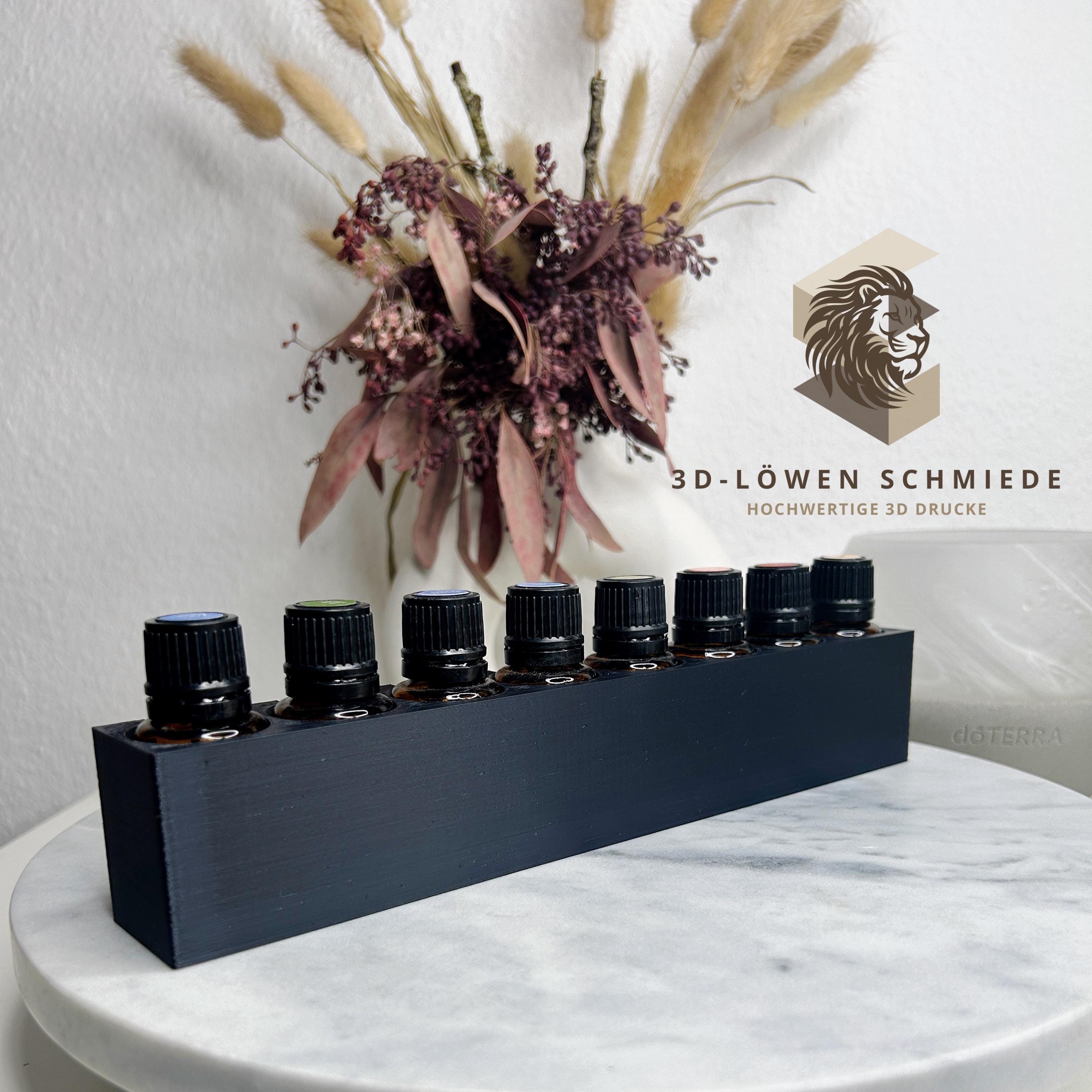 doTERRA Aufsteller für 8x 15ml Ätherische Öl Flaschen mit Sichtfenster auf die Öle im schlichtem Design, auch in anderen Farben möglich