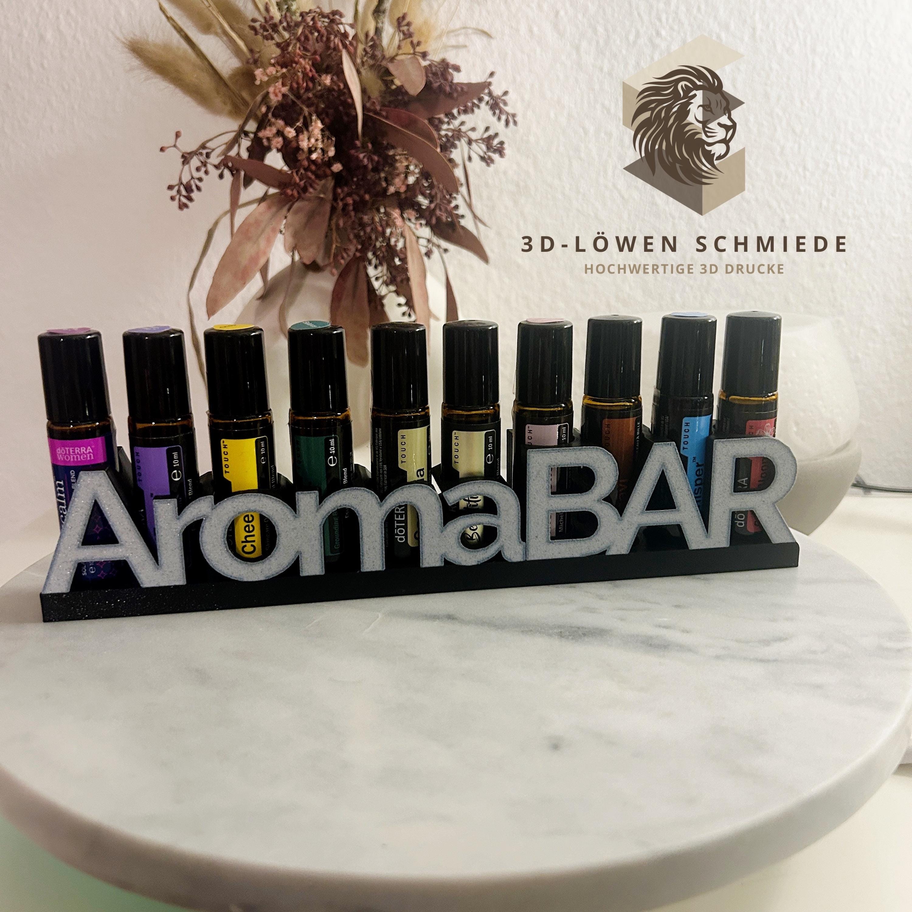 doTERRA Aufsteller AromaBAR für Ätherische Öle Aufsteller oder Regal zum Anhängen Platz für 10x 10ml Touch Roll On, Stilvolle Geschenkidee