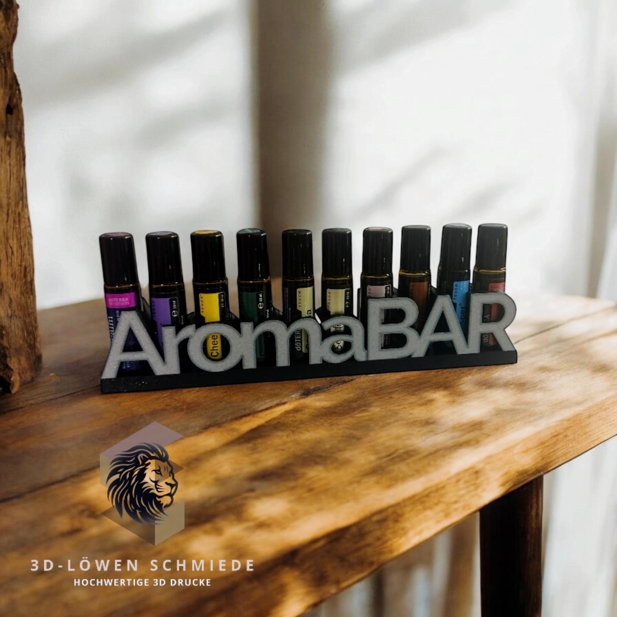 doTERRA Aufsteller AromaBAR für Ätherische Öle Aufsteller oder Regal zum Anhängen Platz für 10x 10ml Touch Roll On, Stilvolle Geschenkidee
