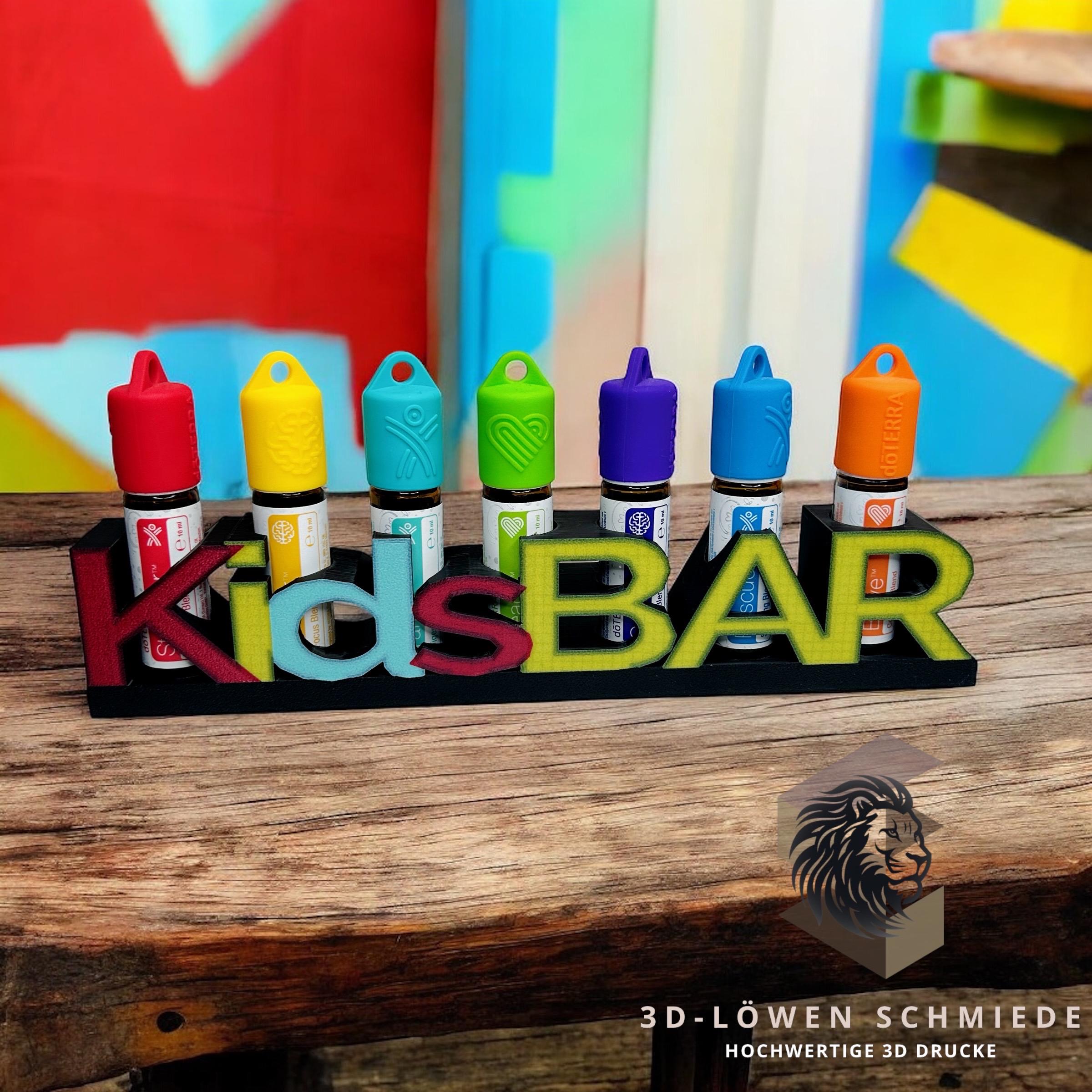 doTERRA KidsBar Aufsteller Regal zum Anhängen oder Stellen für Ätherisches Öle 7 Fächer für 10ml Roll-On‘s Touchs