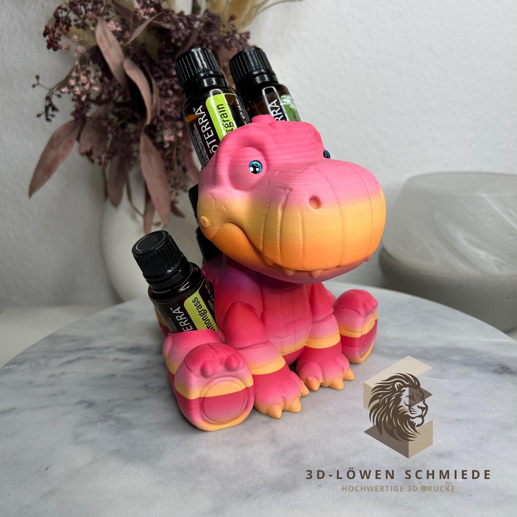 doTERRA Aufsteller BrontoRex für Ätherische Öle 5x 15ml Flaschen - Aufbewahrung - Geschenk - Organizer - Ölflaschen Halter - Aromatherapie