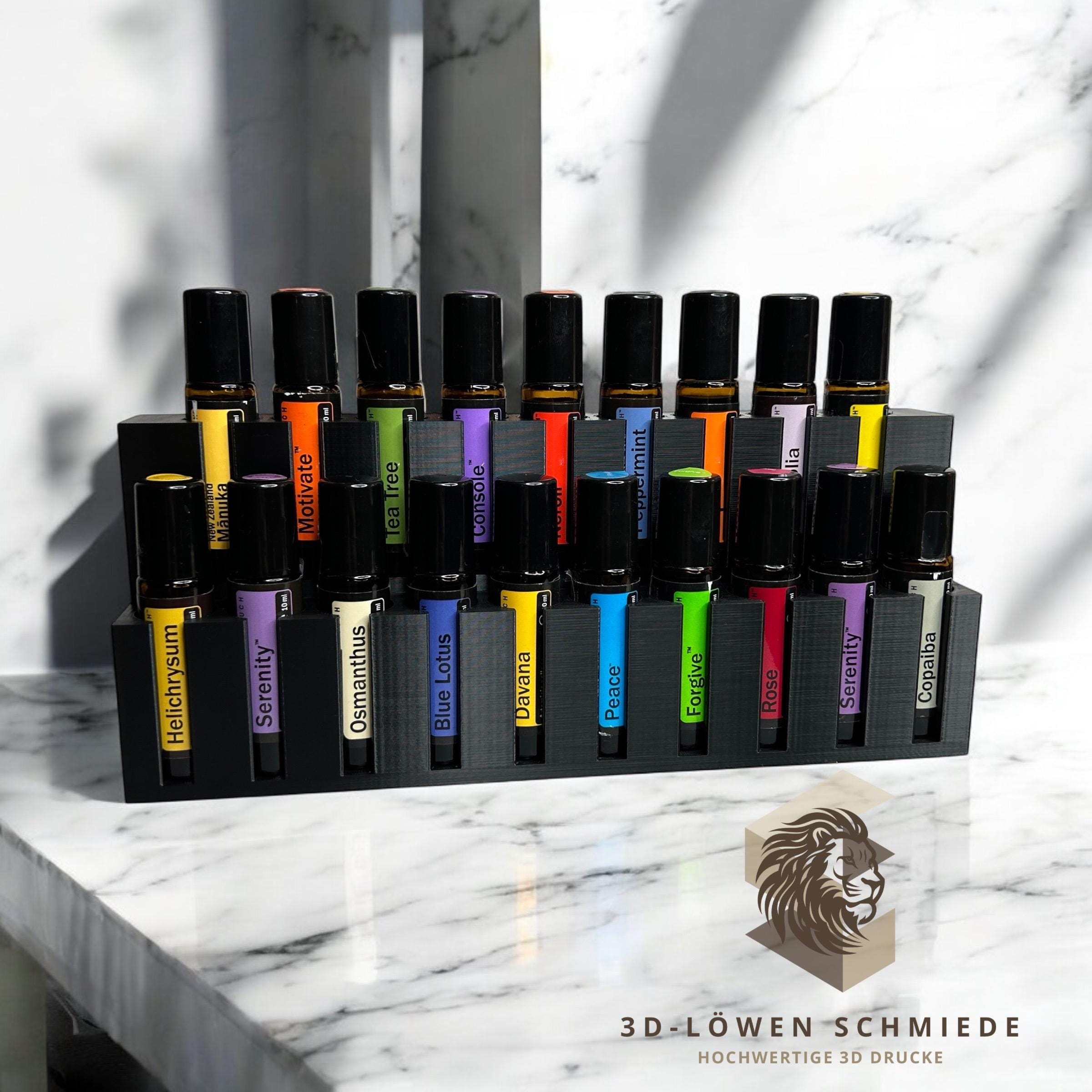 doTERRA Aufsteller für 19x 10ml Ätherische Öle Touch Roll-On‘s mit Sichtfenster auf die Öle kompakt und platzsparend, auch in anderen Farben
