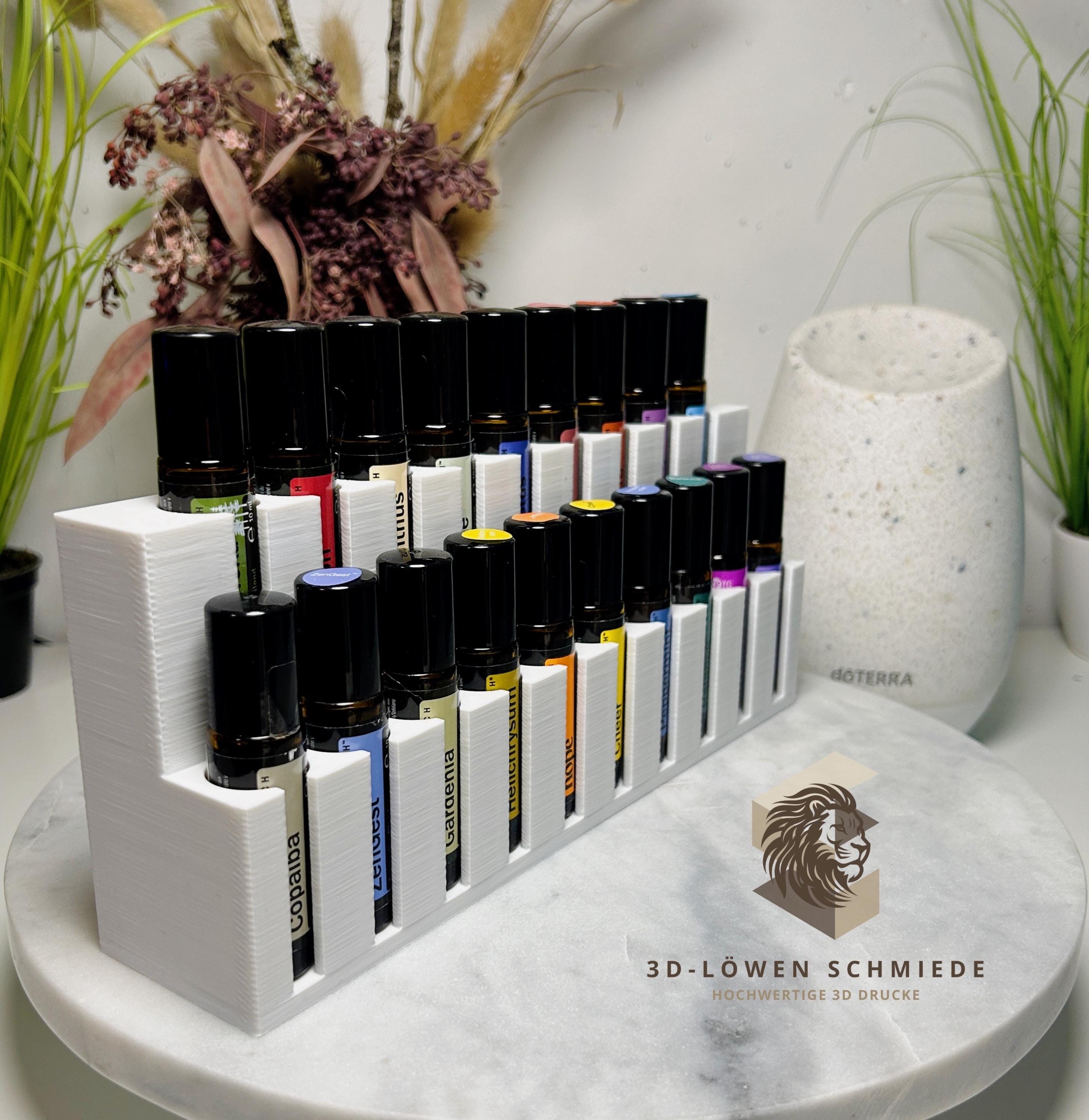 doTERRA Aufsteller für 19x 10ml Ätherische Öle Touch Roll-On‘s mit Sichtfenster auf die Öle / Weiß / auch in anderen Farben