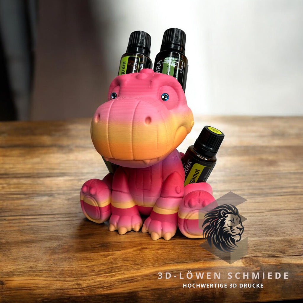 doTERRA Aufsteller BrontoRex für Ätherische Öle 5x 15ml Flaschen - Aufbewahrung - Geschenk - Organizer - Ölflaschen Halter - Aromatherapie