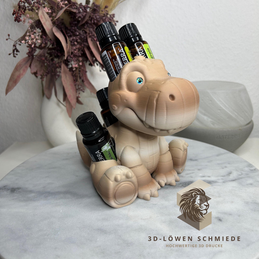 doTERRA Aufsteller BrontoRex für Ätherische Öle 5x 15ml Flaschen - Aufbewahrung - Geschenk - Organizer - Ölflaschen Halter - Aromatherapie