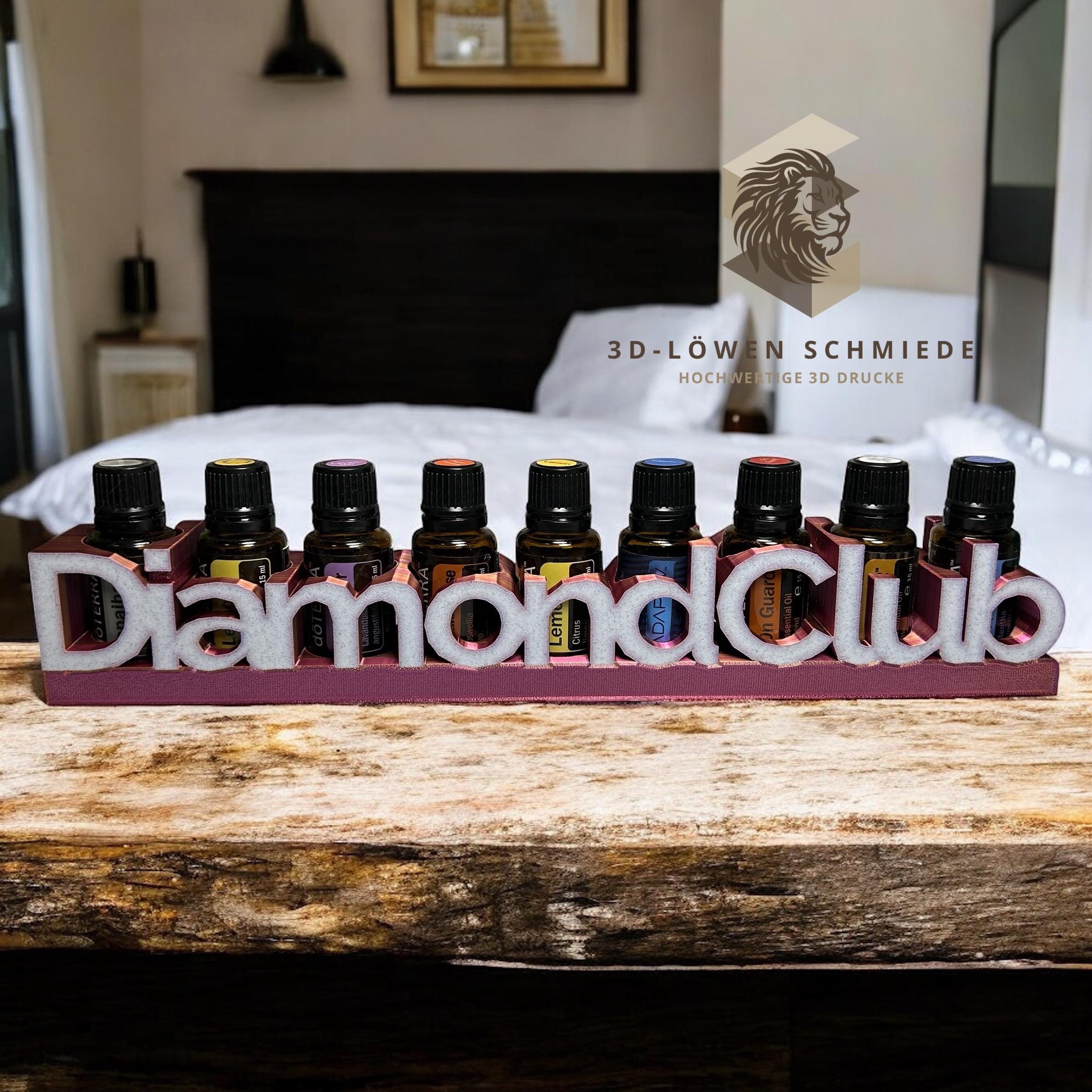 doTERRA DiamondClub Aufsteller / Aufbewahrung für Ätherische Öle Platz für 9 x15ml Stilvoller Aufsteller für Visionäre & Leader