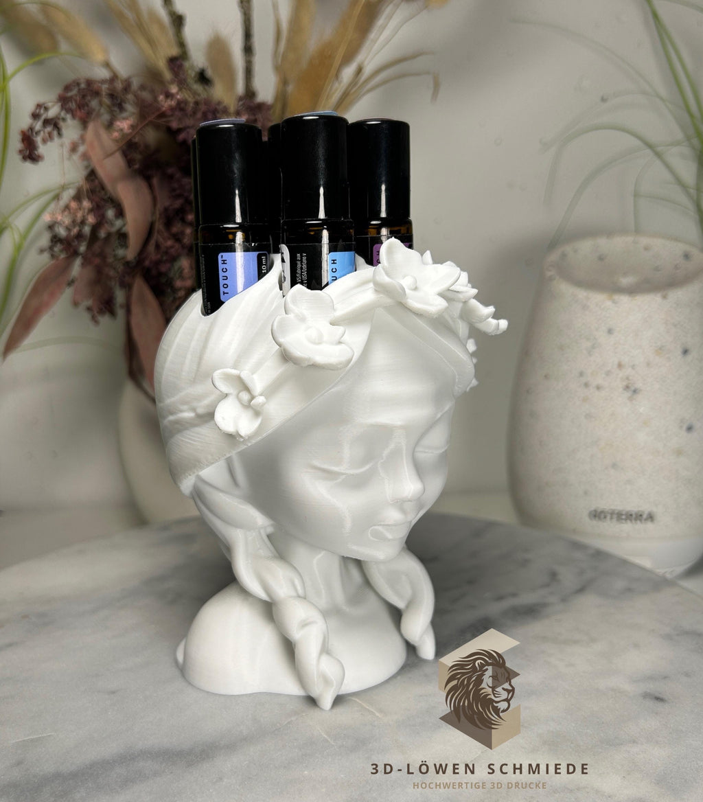 doTERRA Aufsteller Blumenmädchen V2. Amara für Ätherische Öle 7x 10ml Roll-Ons im stilvollem Design / Aufbewahrung / Geschenkidee