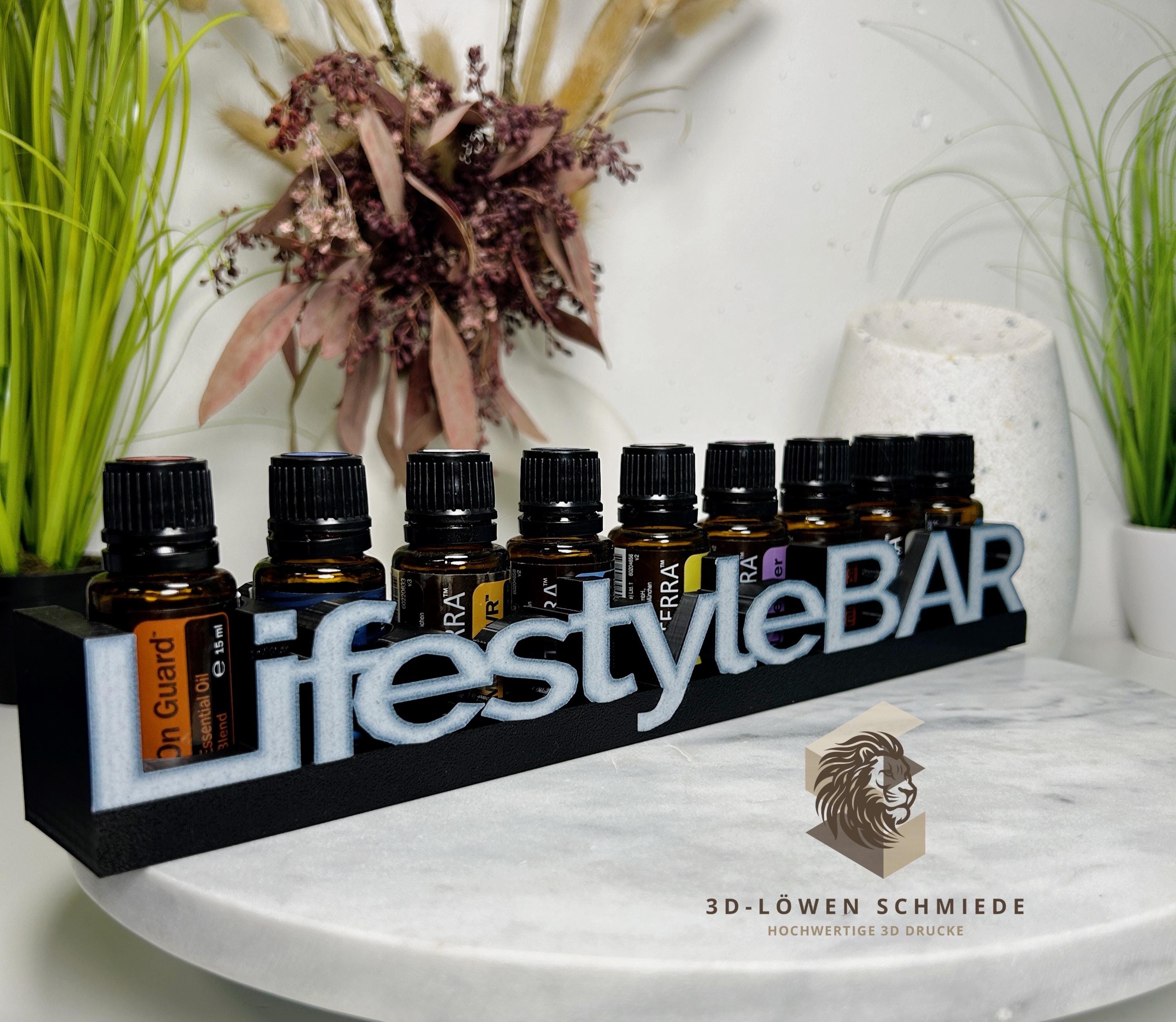 doTERRA LifeStyleBAR Aufsteller / Regal Aufbewahrung für Ätherische Öle für 9x 15ml Fläschen - Geschenkidee - Berater - Organizer