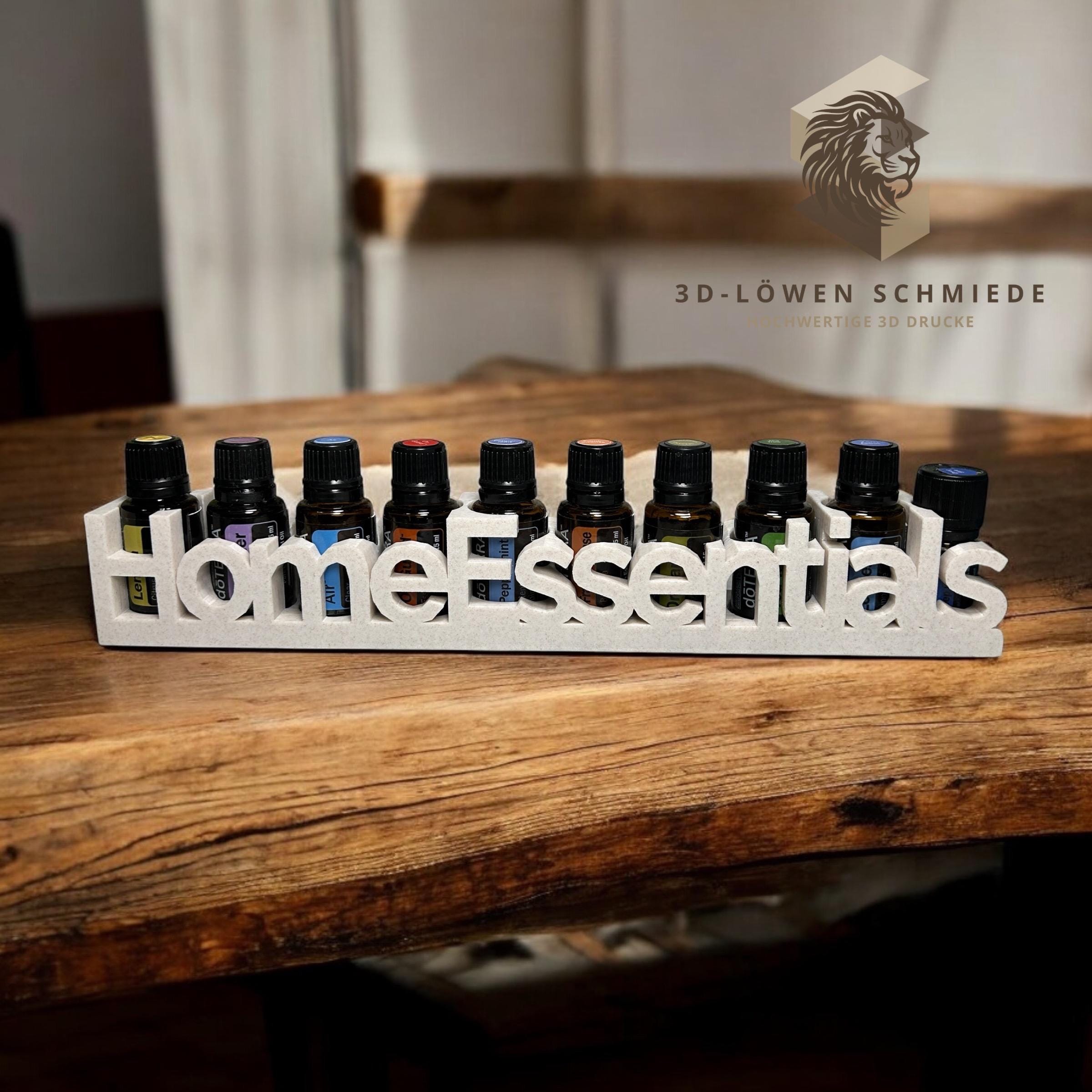 doTERRA Home Essentials / Hausapotheke Regal Aufbewahrung für Ätherische Öle Aufsteller, Beige Marmoriert, 9x 15ml - 1x 5ml Ätherisches Öl
