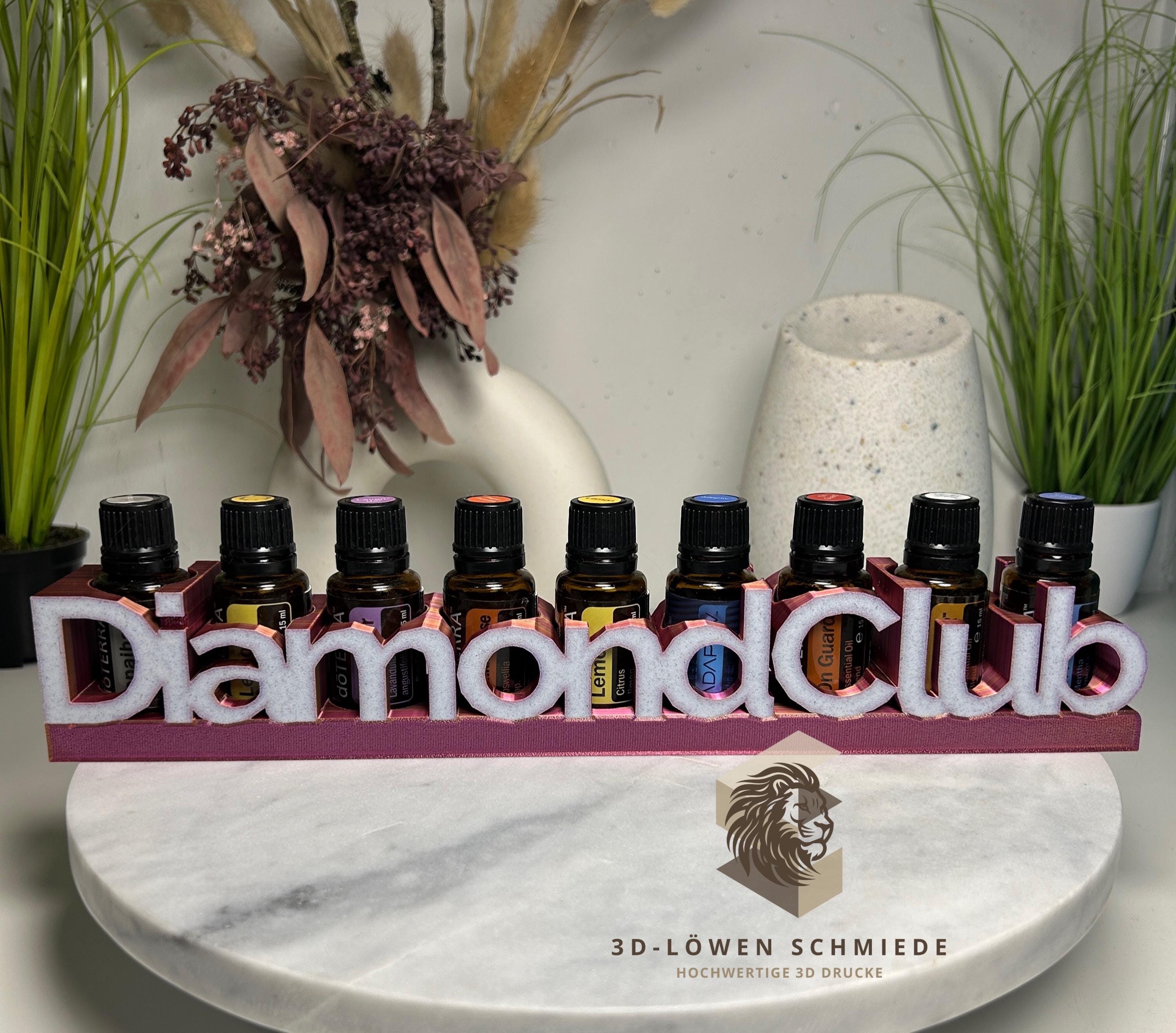 doTERRA DiamondClub Aufsteller / Aufbewahrung für Ätherische Öle Platz für 9 x15ml Stilvoller Aufsteller für Visionäre & Leader