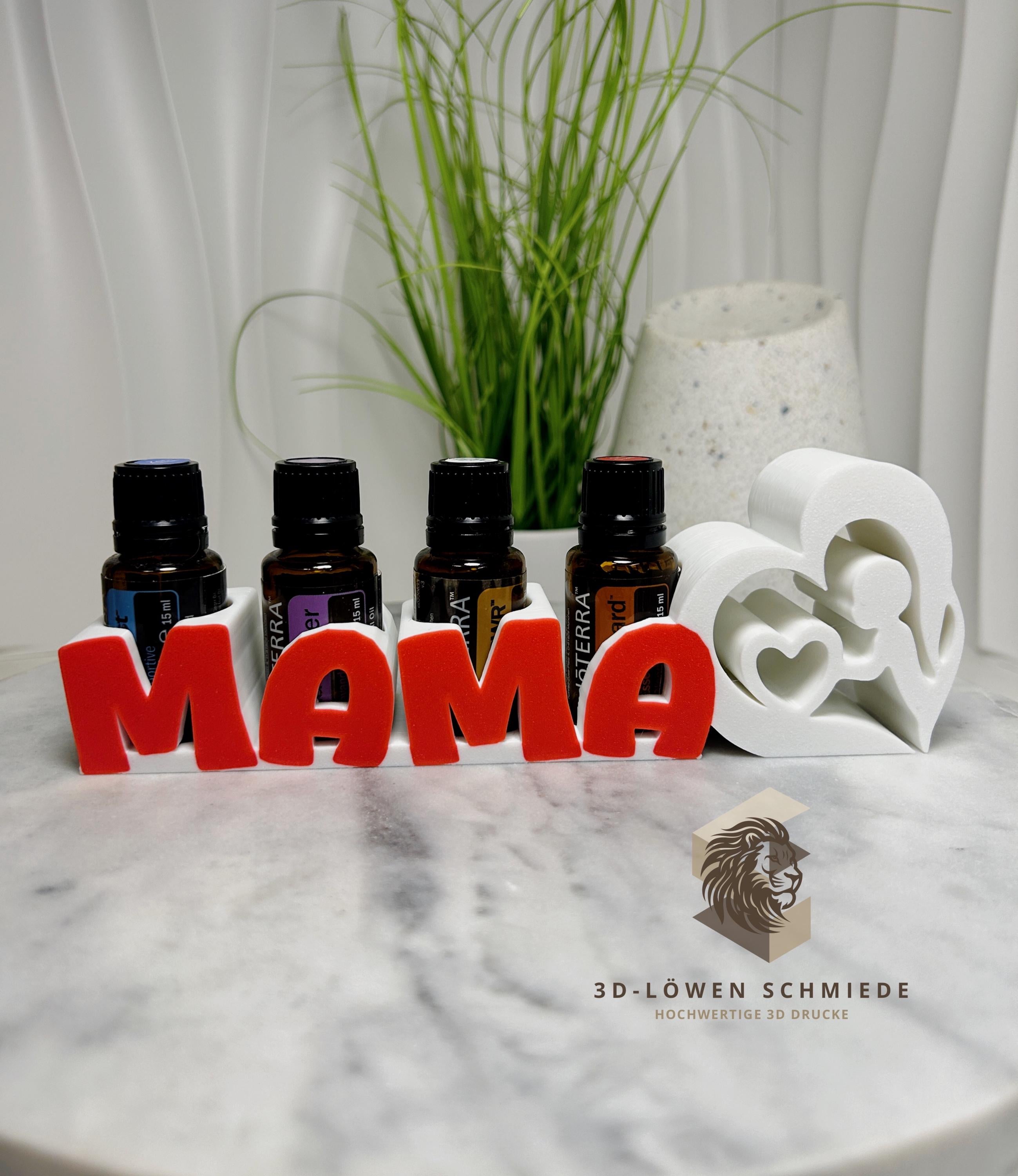 doTERRA Aufsteller für Muttertag Schriftzug „MAMA“ für Ätherische Öle - Geschenkidee - Deko - Liebevolles Muttertagsgeschenk