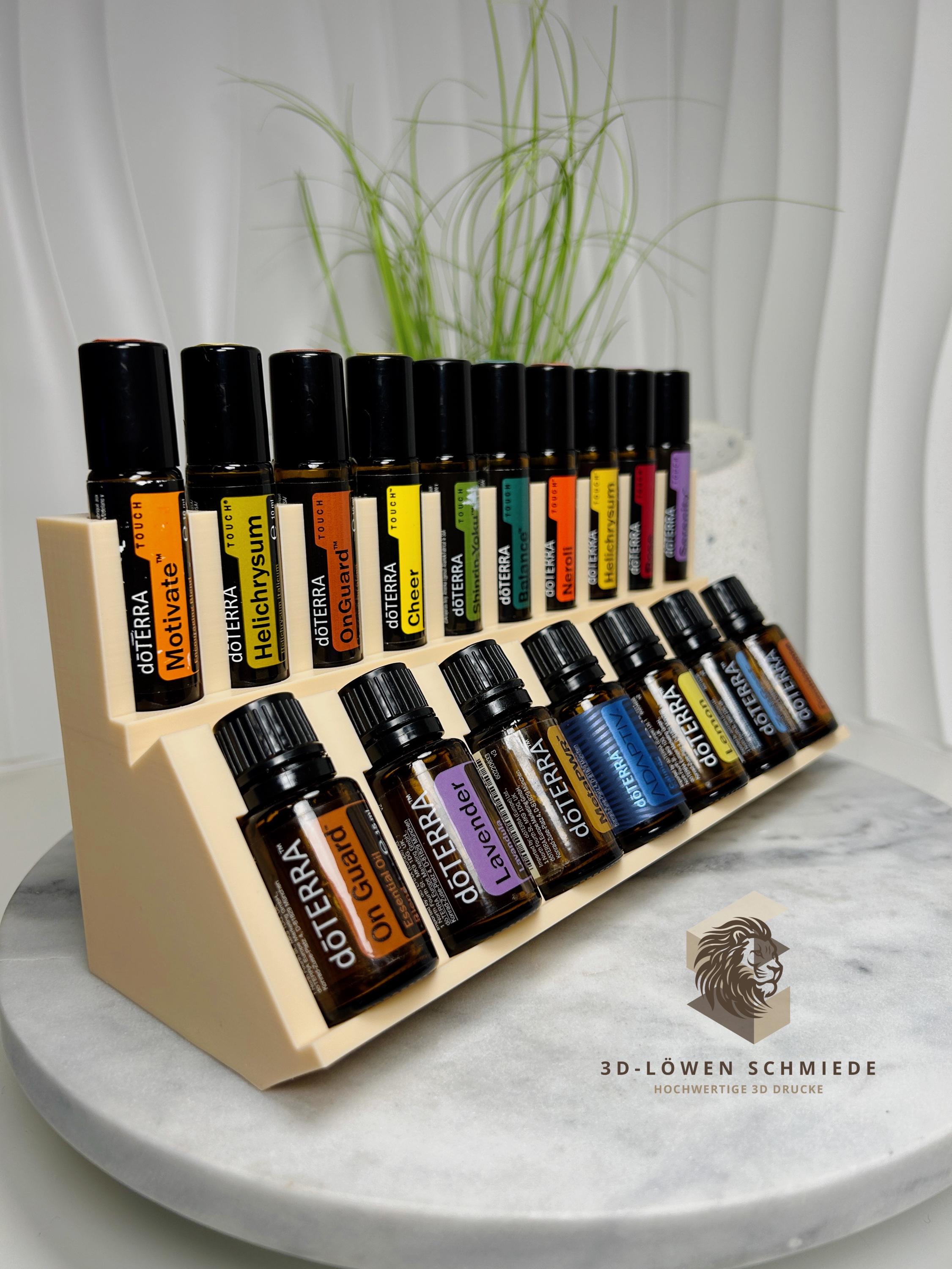 doTERRA Aufsteller Aufbewahrung 10x 10ml / 7x 15ml Ätherische Öle Touch Roll-On‘s Flaschen in Schwarz, Weiß erhältlich