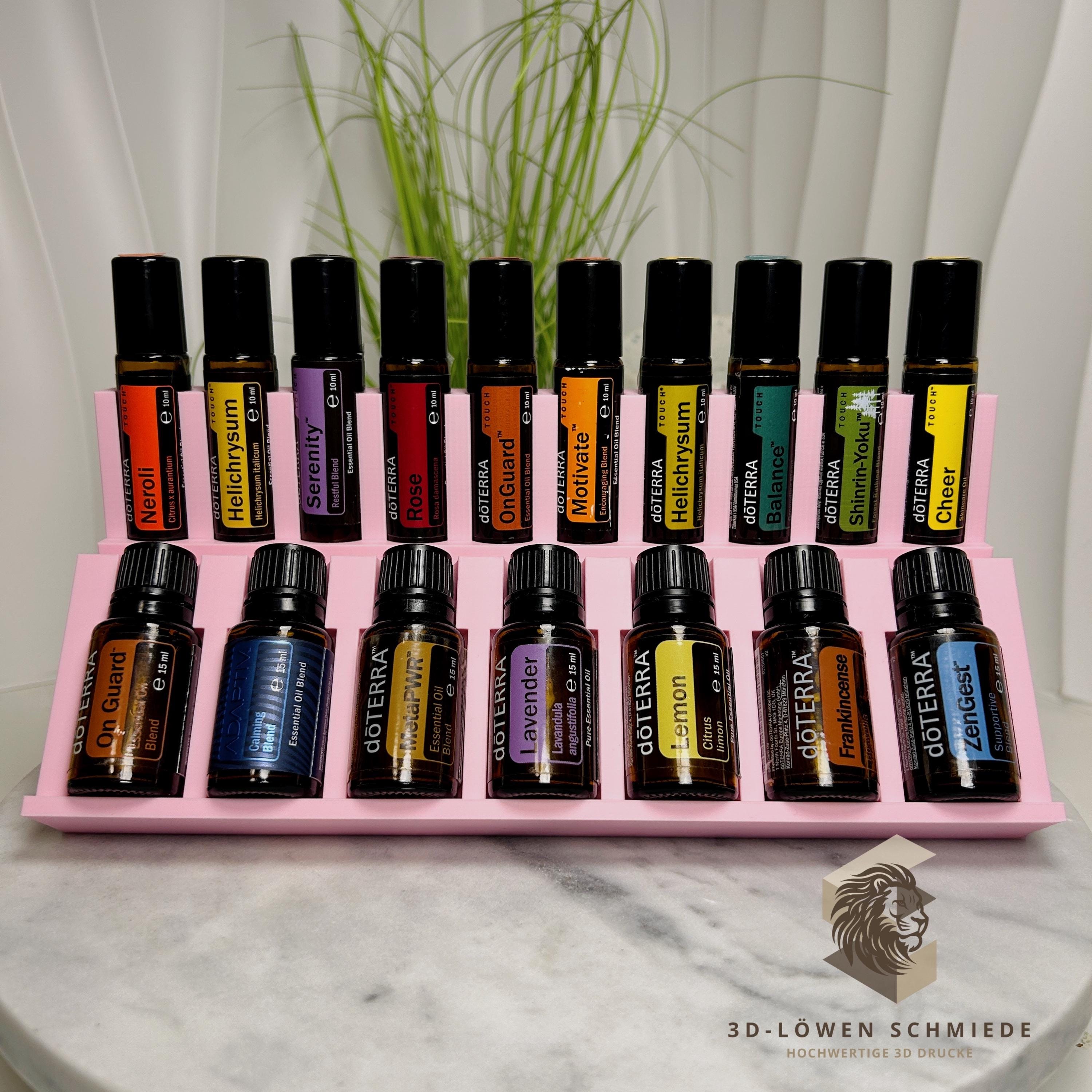 doTERRA Aufsteller Aufbewahrung 10x 10ml / 7x 15ml Ätherische Öle Touch Roll-On‘s - Rosa, Schwarz, Weiß, Beige, andere Farben anfragen