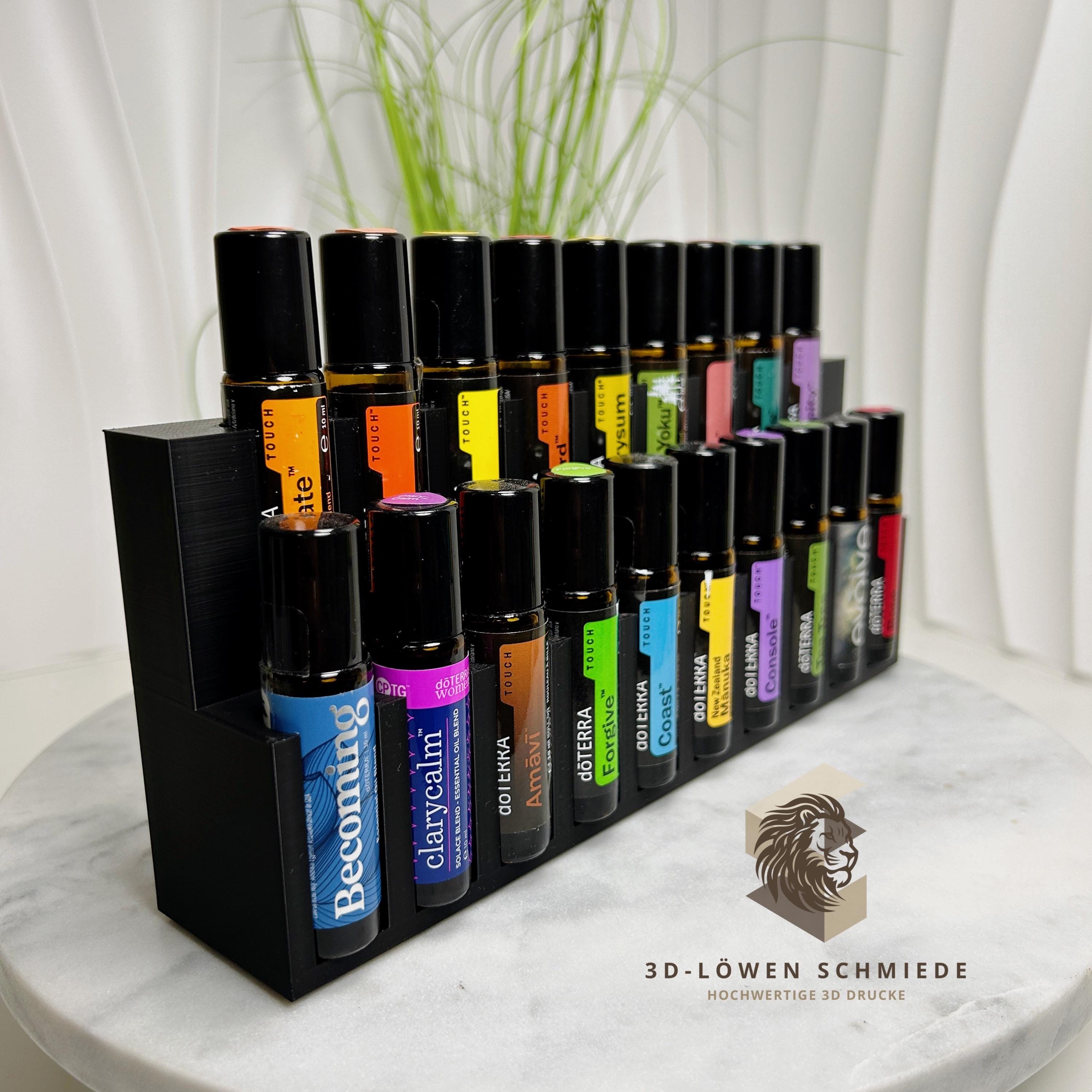 doTERRA Aufsteller für 19x 10ml Ätherische Öle Touch Roll-On‘s mit Sicht auf die Öle kompakt und platzsparend, auch in anderen Farben