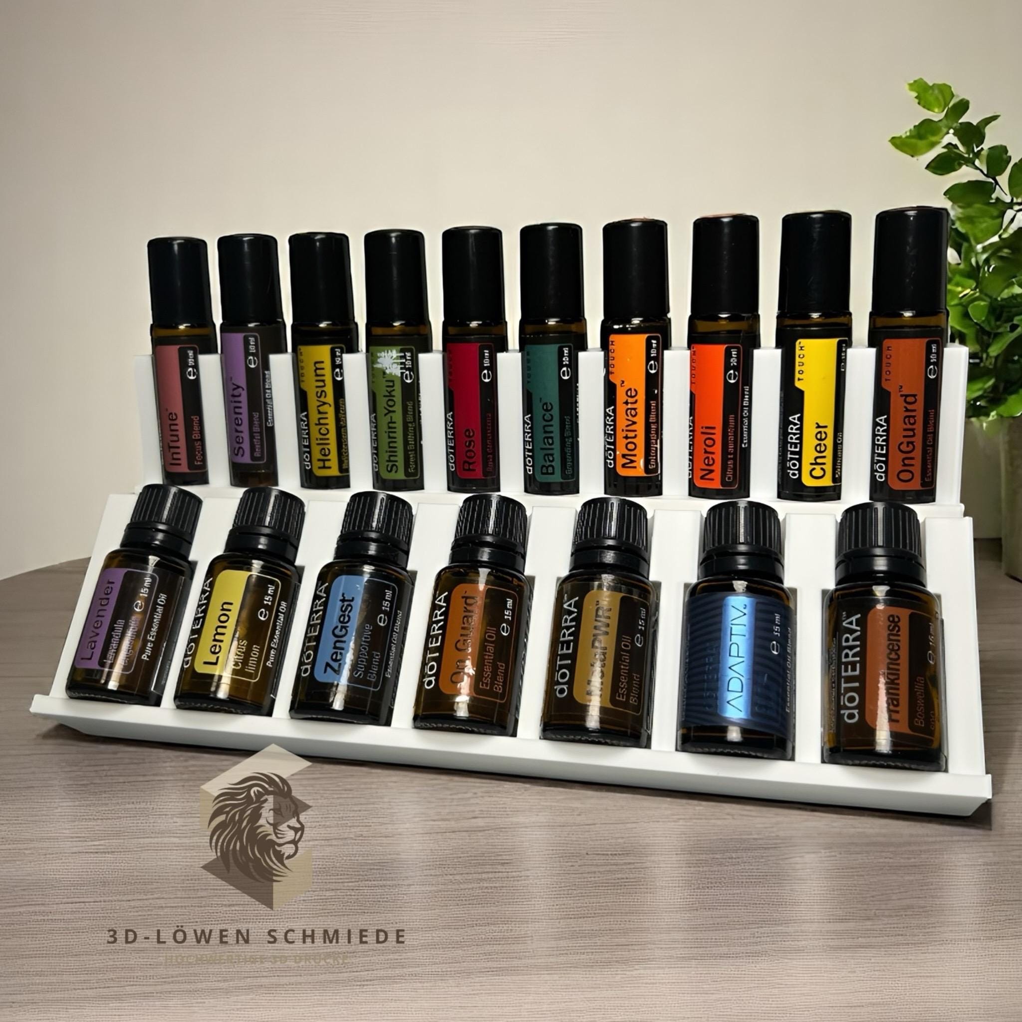 doTERRA Aufsteller Aufbewahrung 10x 10ml / 7x 15ml Ätherische Öle Touch Roll-On‘s - Weiß, Rosa, Schwarz, Beige, andere Farben anfragen