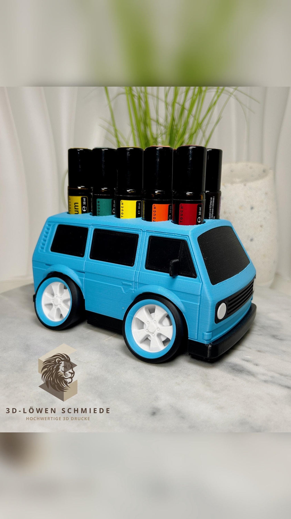 doTERRA Auto Design trifft auf Ätherische Öle für 10x 10 ml Roll-Ons „AromaBully T3“ Aufbewahrung, Geschenkidee, Organizer