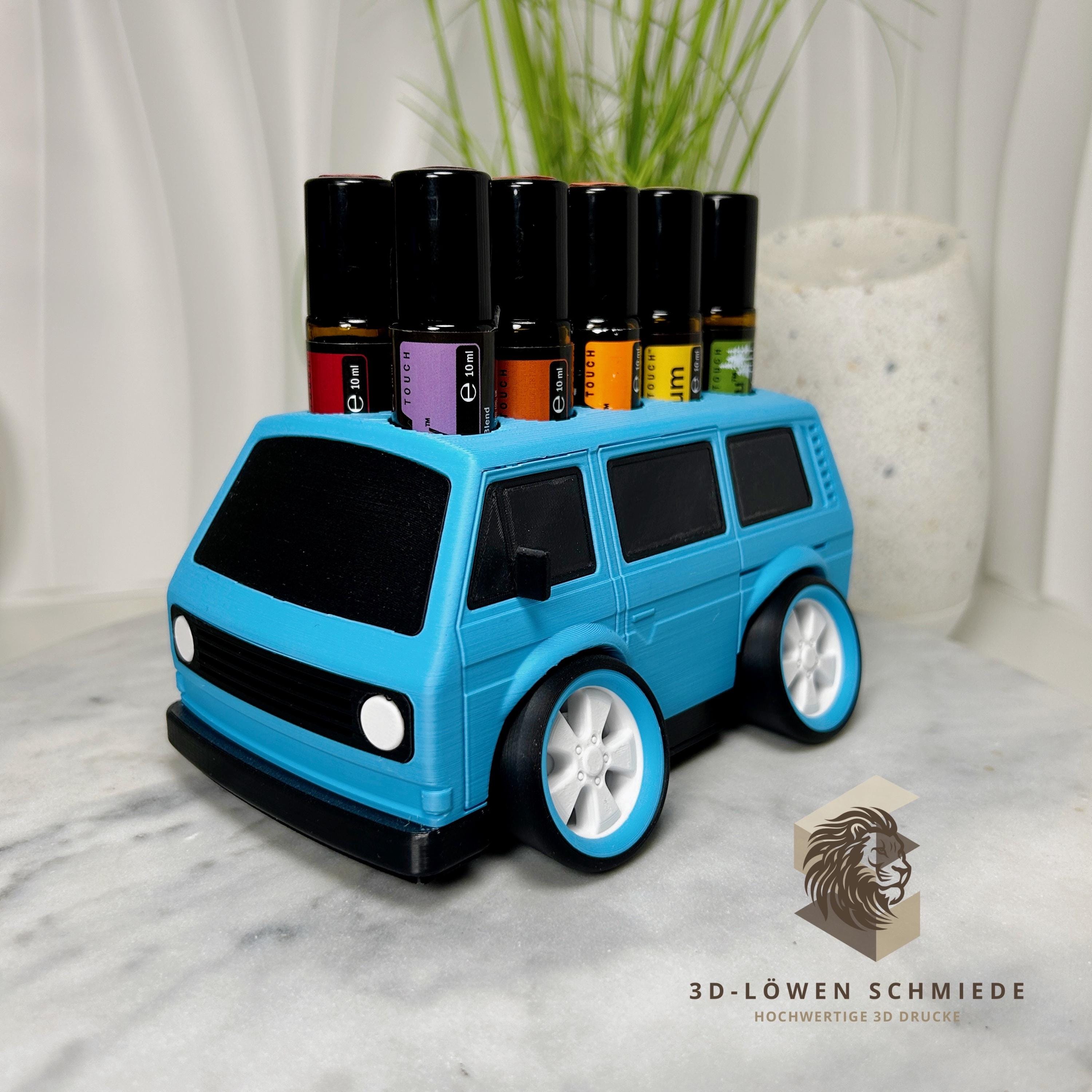 doTERRA Auto Design trifft auf Ätherische Öle für 10x 10 ml Roll-Ons „AromaBully T3“ Aufbewahrung, Geschenkidee, Organizer