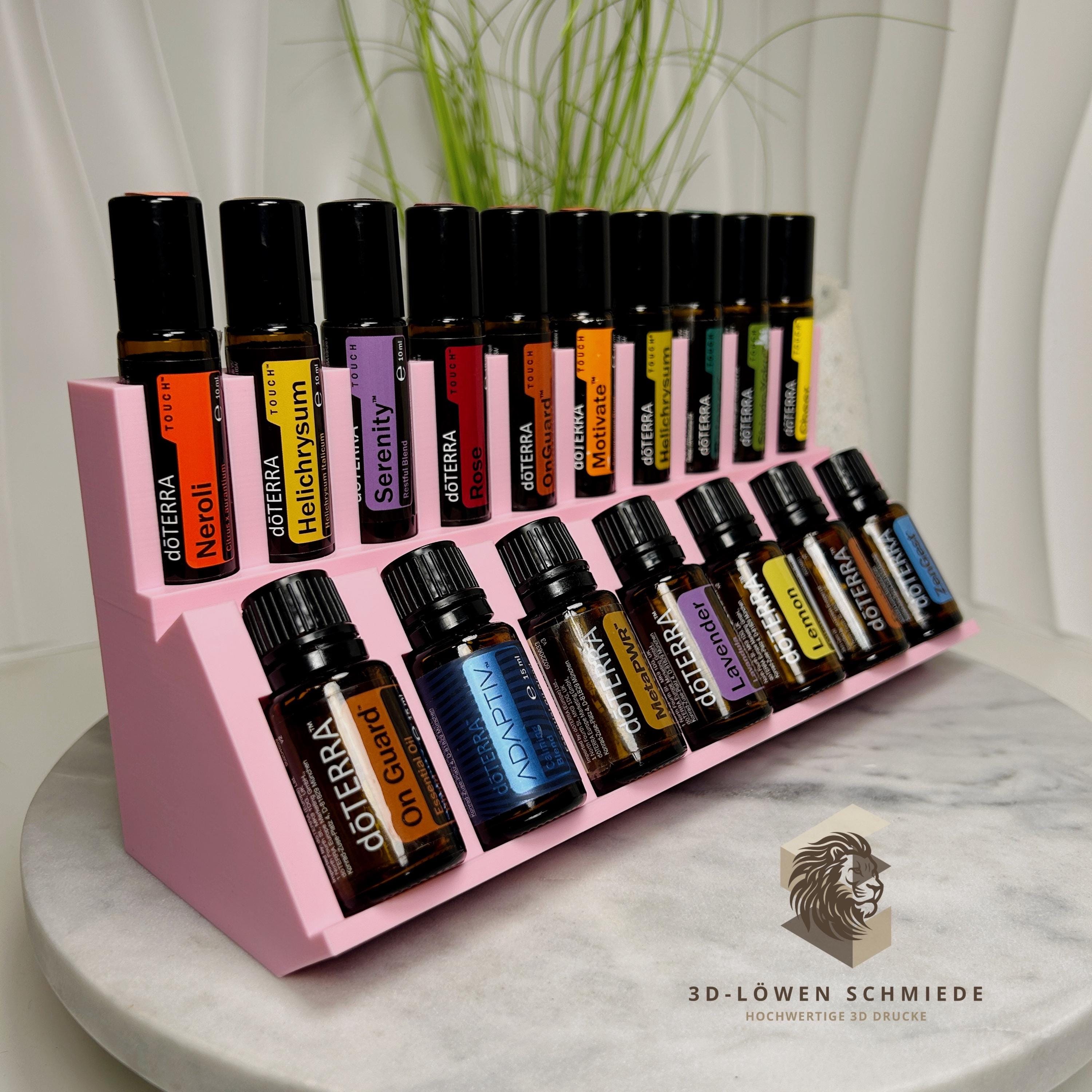 doTERRA Aufsteller Aufbewahrung 10x 10ml / 7x 15ml Ätherische Öle Touch Roll-On‘s - Rosa, Schwarz, Weiß, Beige, andere Farben anfragen