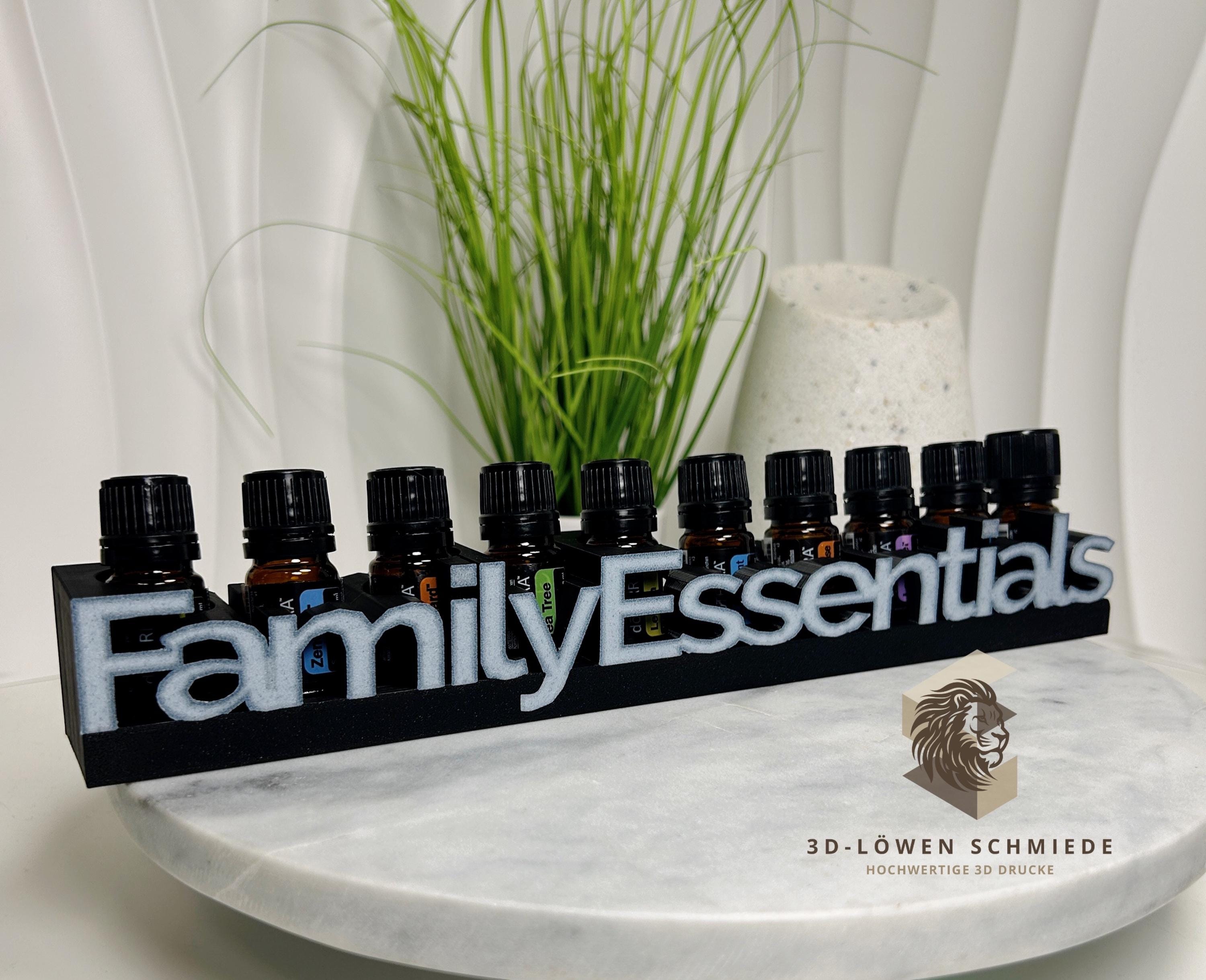 doTERRA Family Essential Aufsteller, kleine Hausapotheke für Ätherische Öle 10x 5ml Essential Kit, Stilvoll, Organizer, Geschenkidee