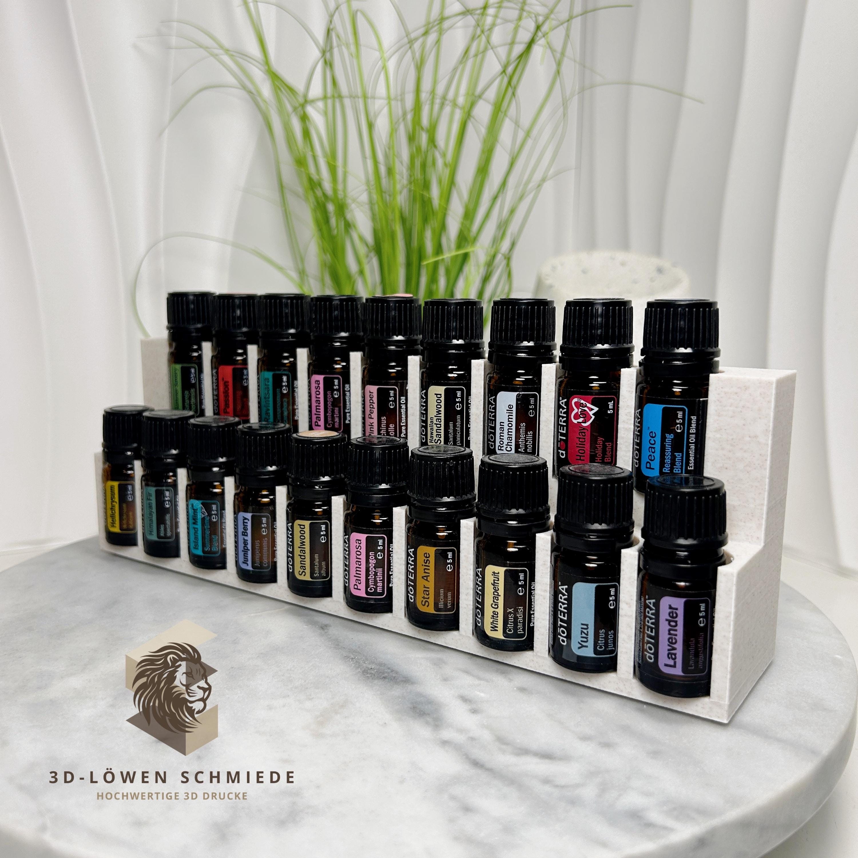 doTERRA Aufsteller für bis zu 29x 5ml Ätherische Öl Flaschen mit Sichtfenster auf die Öle, Stilvoll, Organizer, Aufbewahrung, Geschenkidee