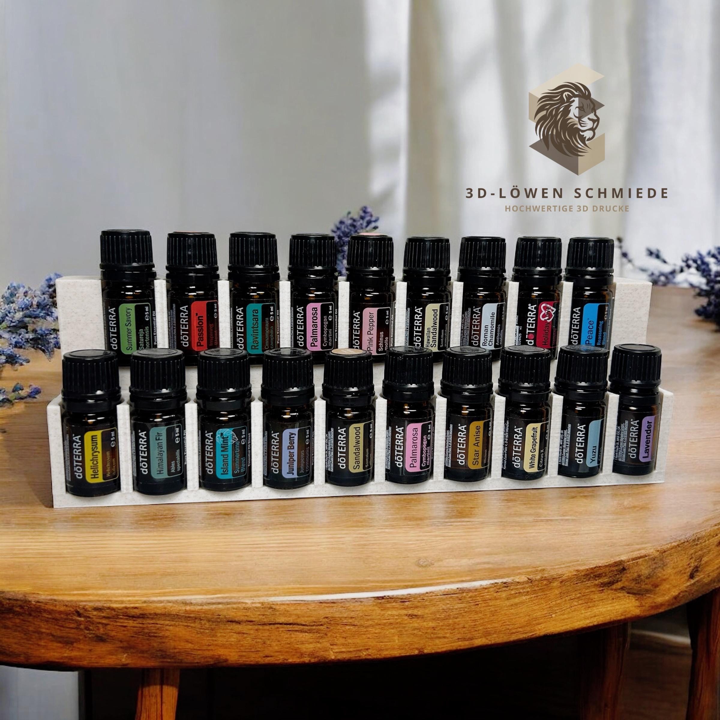 doTERRA Aufsteller für bis zu 29x 5ml Ätherische Öl Flaschen mit Sichtfenster auf die Öle, Stilvoll, Organizer, Aufbewahrung, Geschenkidee