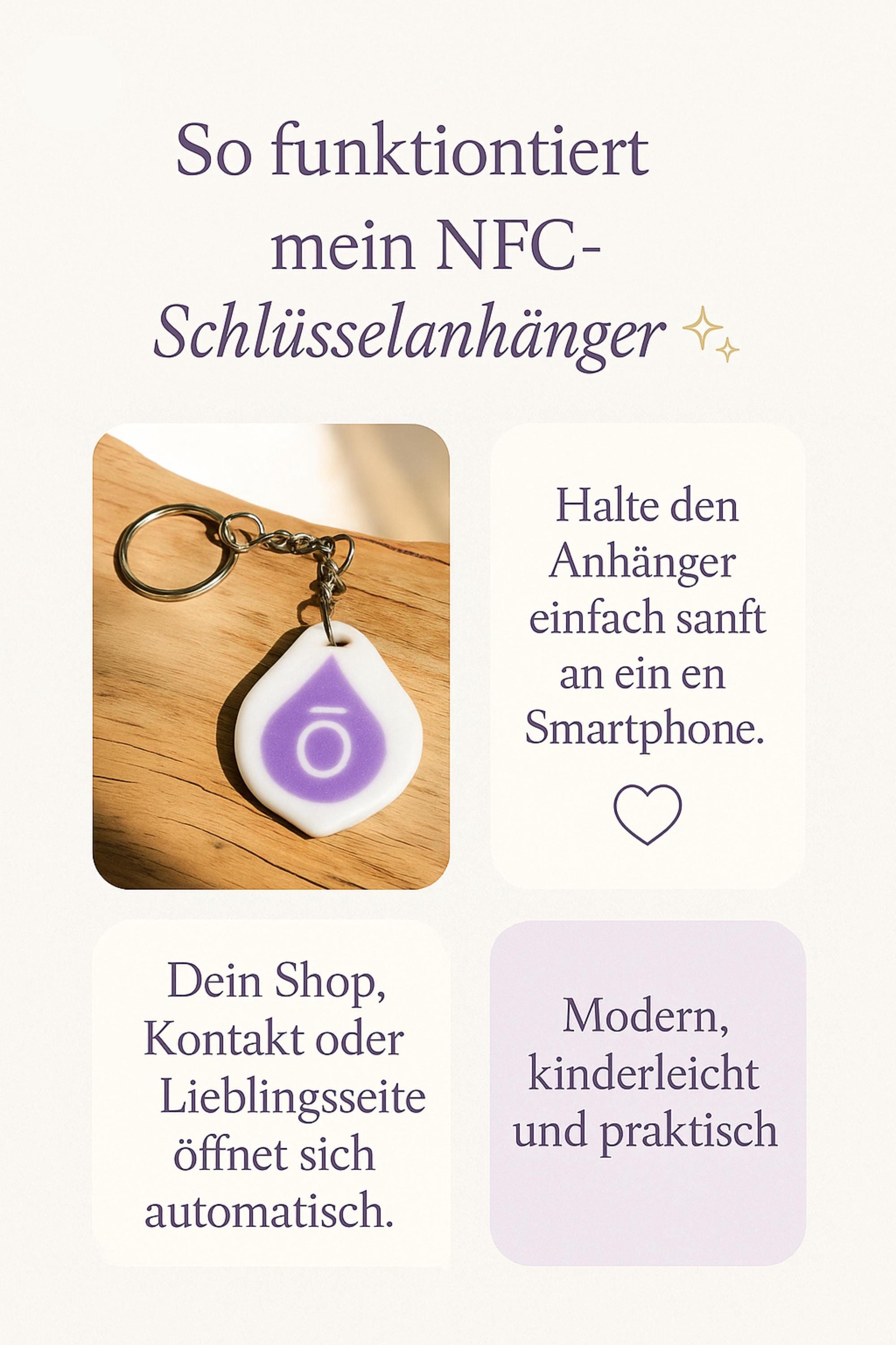 doTERRA NFC-Schlüsselanhänger mit doTERRA-Logo – Dein smarter Begleiter für Instagram, Online Shop, Kunden Gespräche, Marketing und mehr