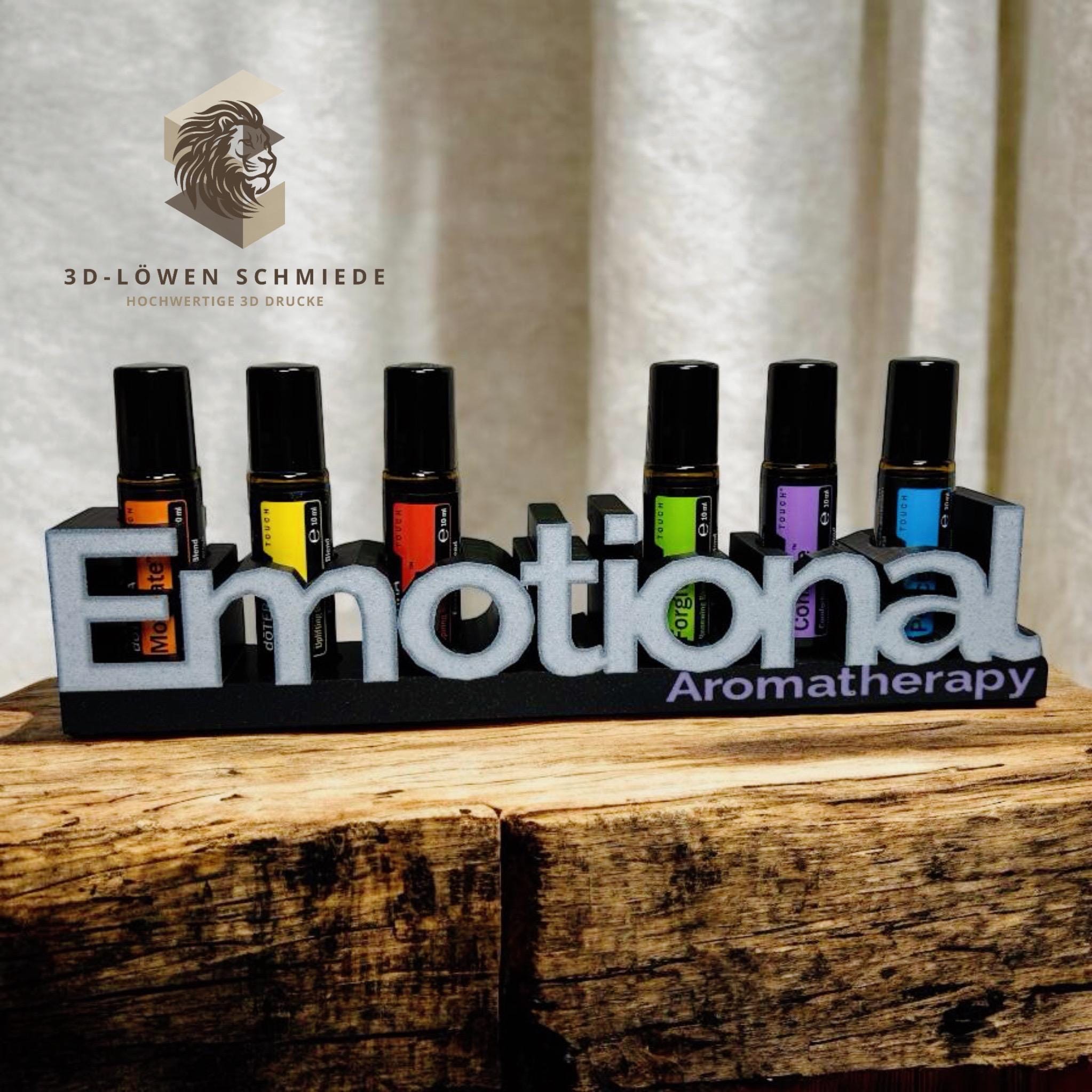 doTERRA Aufsteller Emotional Aromatherapie für Ätherische Öle 6x 10ml Roll On Aufbewahrung, stilvoll, Geschenkidee. Ideal für Emotional Set