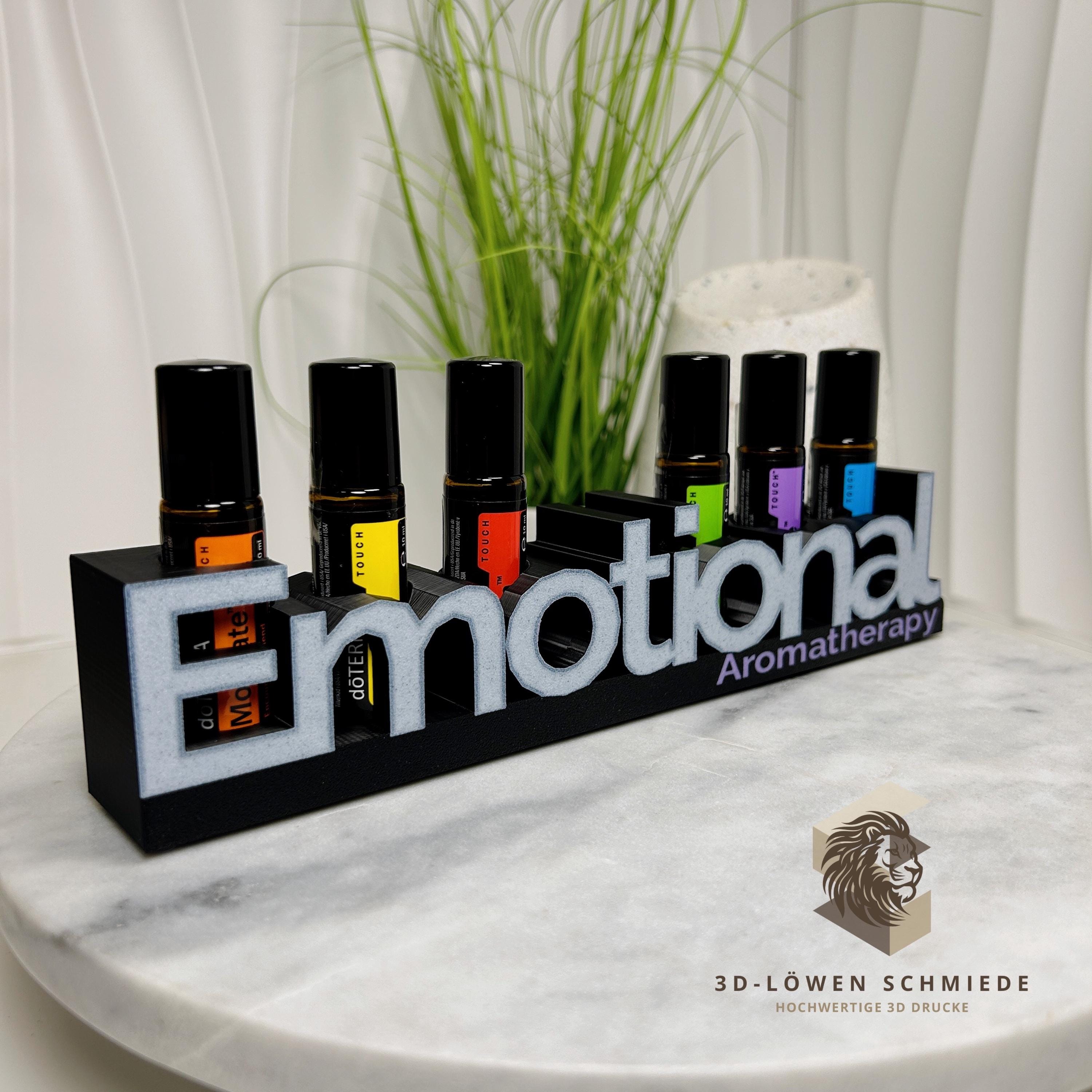 doTERRA Aufsteller Emotional Aromatherapie für Ätherische Öle 6x 10ml Roll On Aufbewahrung, stilvoll, Geschenkidee. Ideal für Emotional Set