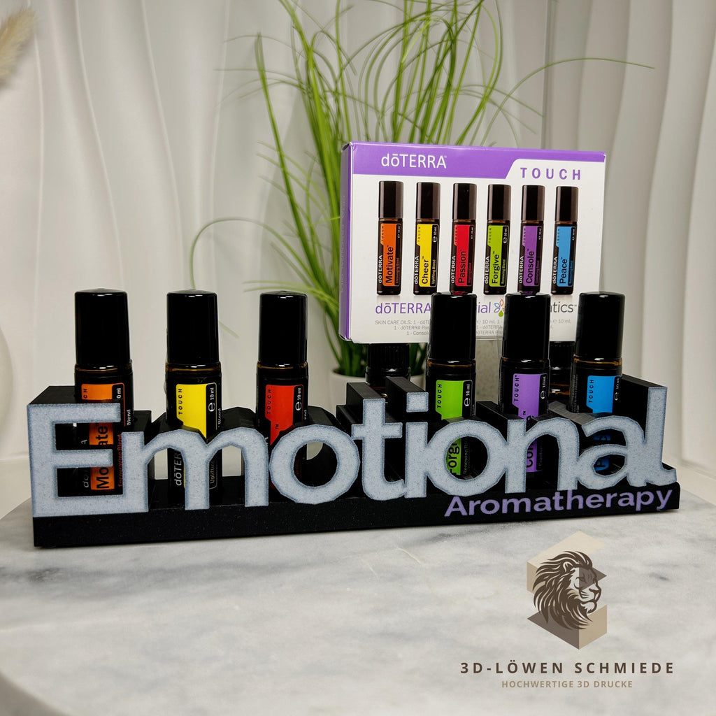 doTERRA Aufsteller Emotional Aromatherapie für Ätherische Öle 6x 10ml Roll On Aufbewahrung, stilvoll, Geschenkidee. Ideal für Emotional Set