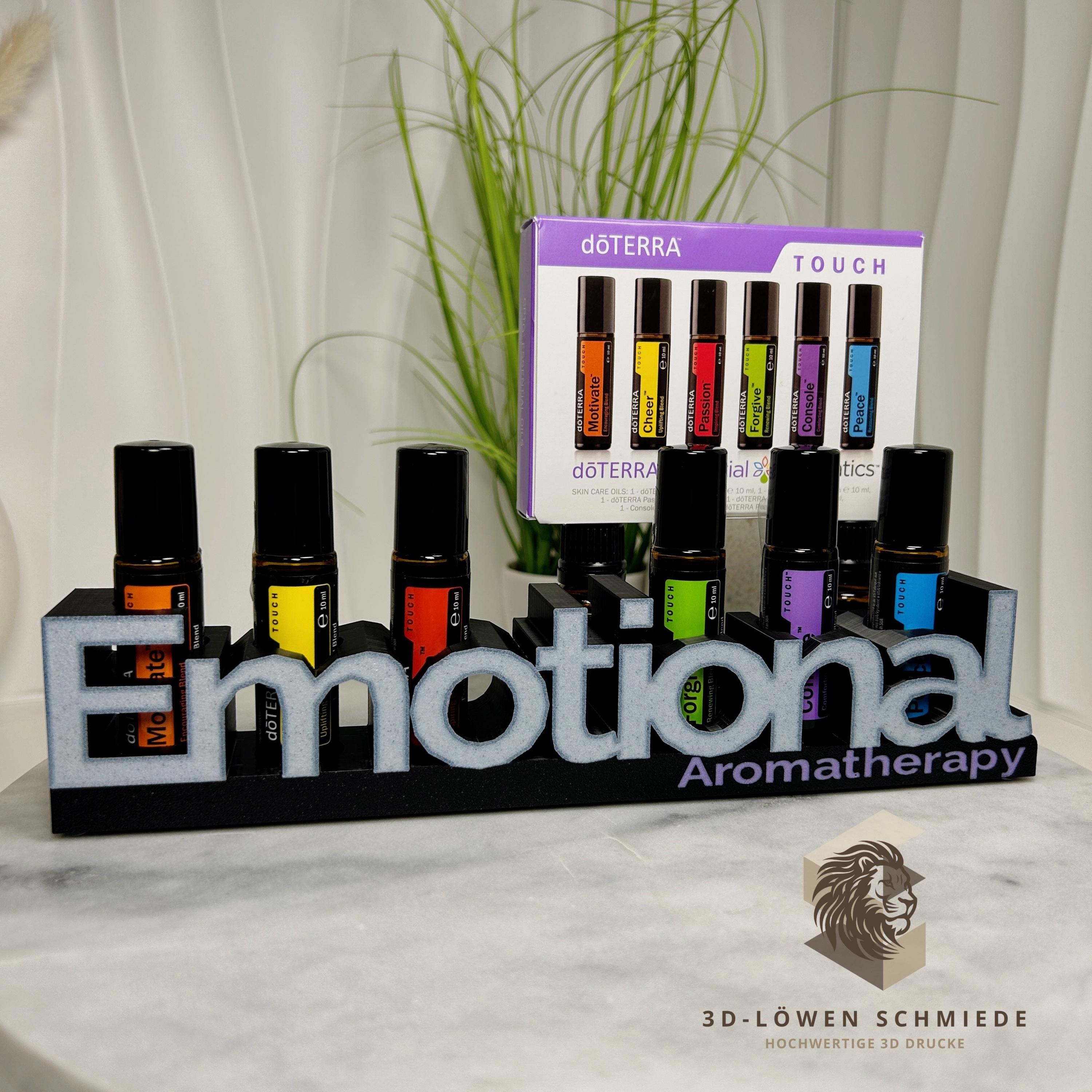 doTERRA Aufsteller Emotional Aromatherapie für Ätherische Öle 6x 10ml Roll On Aufbewahrung, stilvoll, Geschenkidee. Ideal für Emotional Set