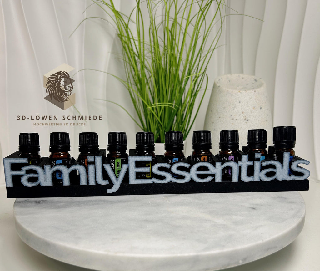 doTERRA Family Essential Aufsteller, kleine Hausapotheke für Ätherische Öle 10x 5ml Essential Kit, Stilvoll, Organizer, Geschenkidee