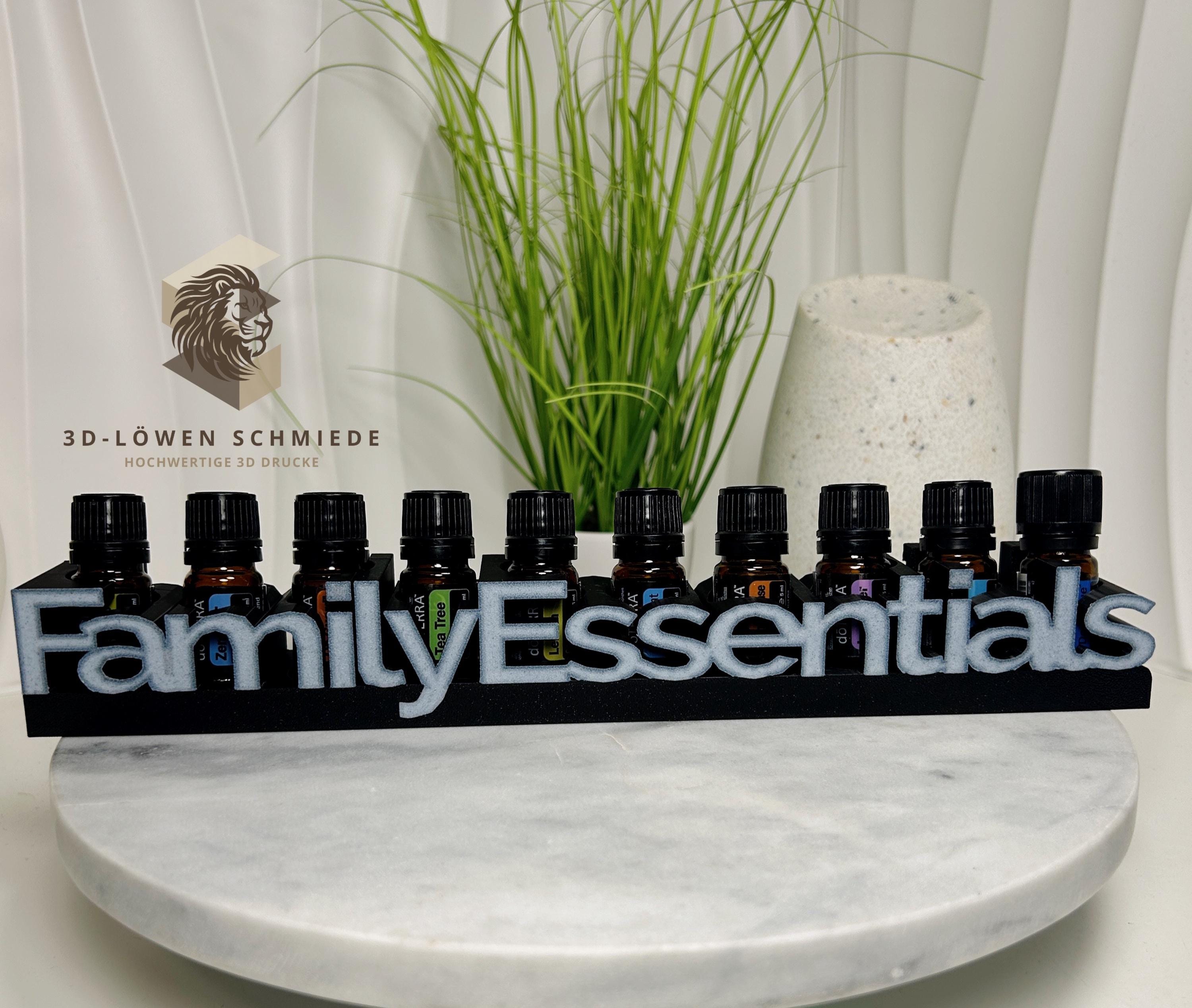 doTERRA Family Essential Aufsteller, kleine Hausapotheke für Ätherische Öle 10x 5ml Essential Kit, Stilvoll, Organizer, Geschenkidee