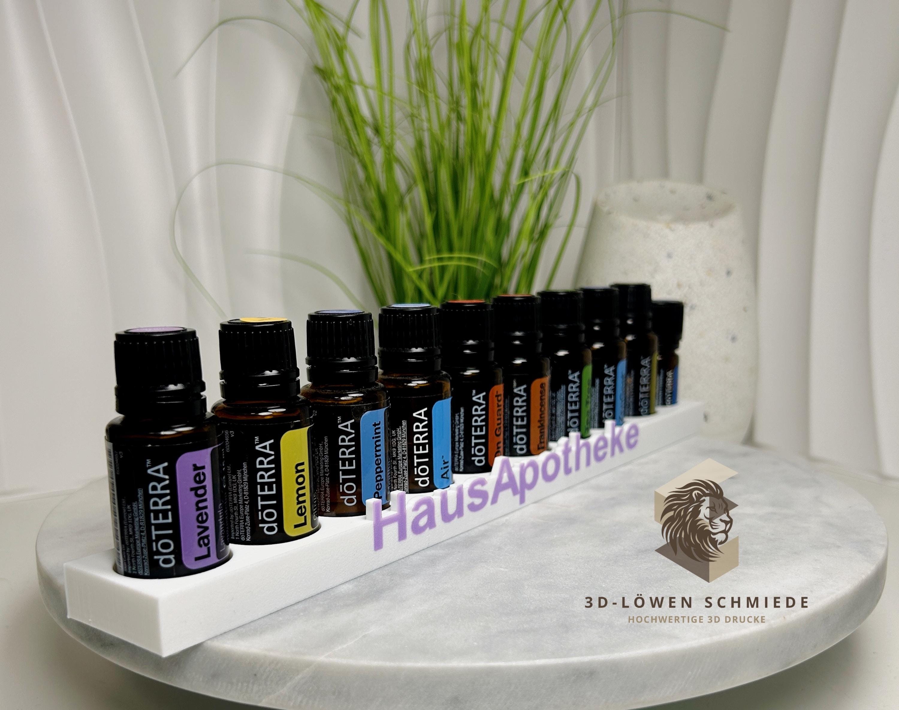 doTERRA Hausapotheke „Lite“ Aufsteller, Home Essential für Ätherische Öle 9x 15ml + 1x 5ml Essential Kit, Stilvoll, Organizer, Geschenkidee