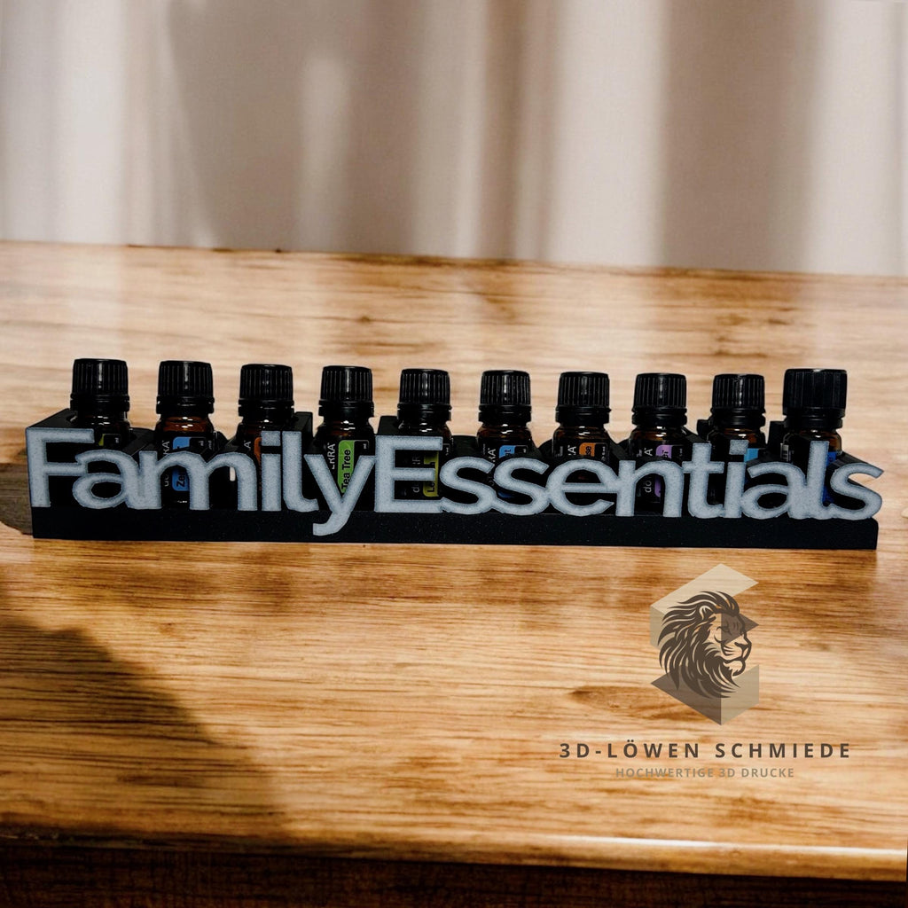 doTERRA Family Essential Aufsteller, kleine Hausapotheke für Ätherische Öle 10x 5ml Essential Kit, Stilvoll, Organizer, Geschenkidee