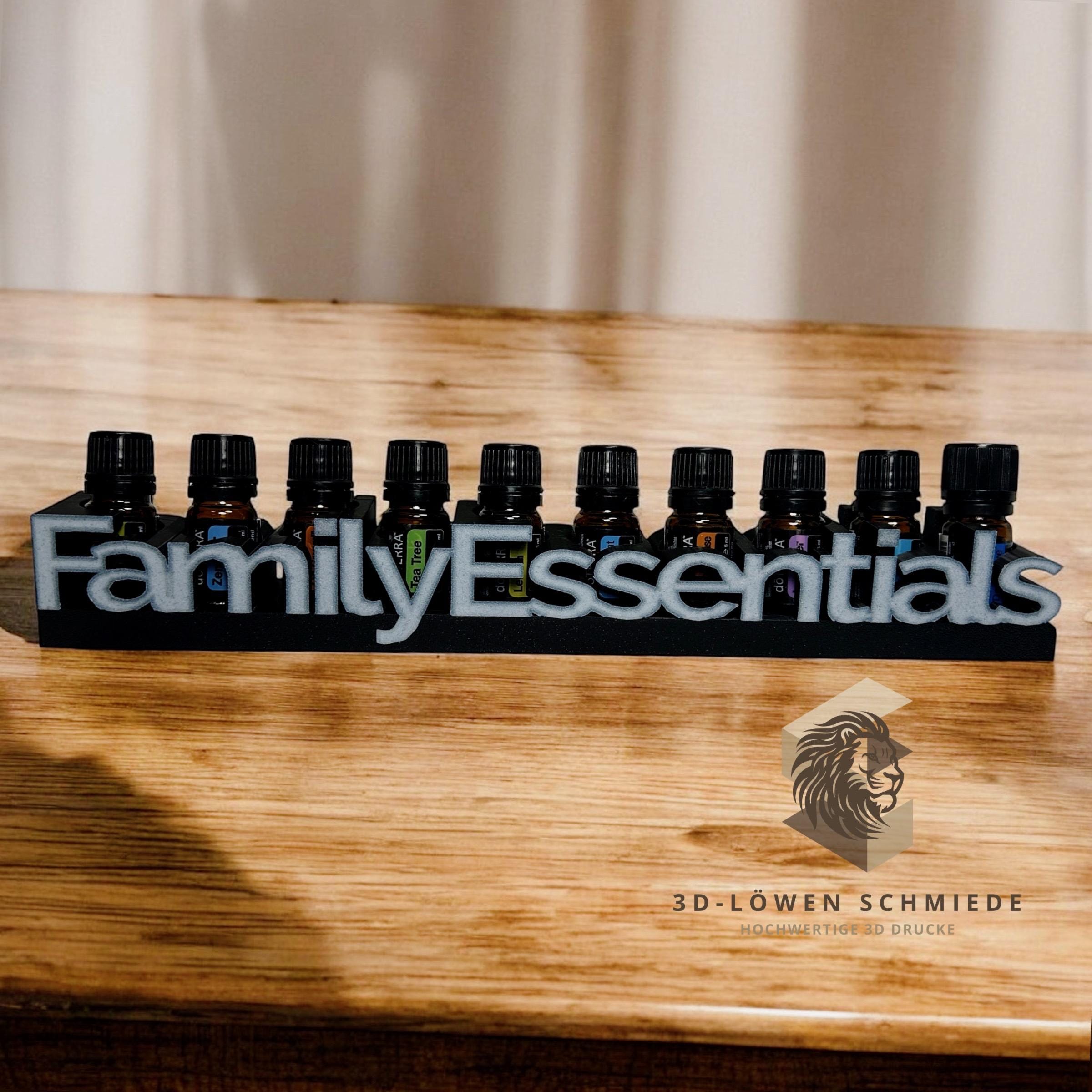 doTERRA Family Essential Aufsteller, kleine Hausapotheke für Ätherische Öle 10x 5ml Essential Kit, Stilvoll, Organizer, Geschenkidee