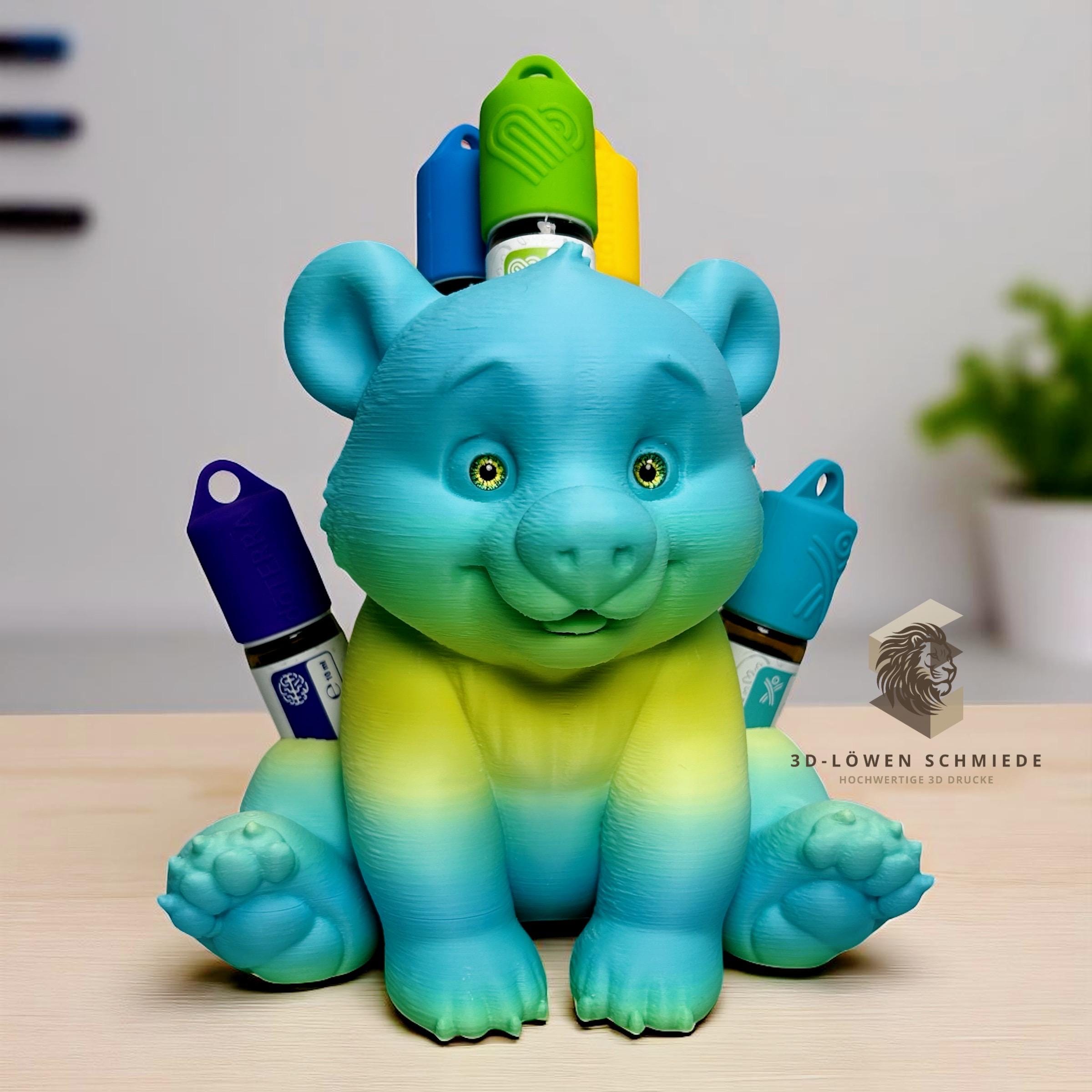 doTERRA Aufsteller KidsCollection AromaBär für Ätherische Öle Platz für 7x 10ml Roll On - Deko - Geschenk - Aufbewahrung